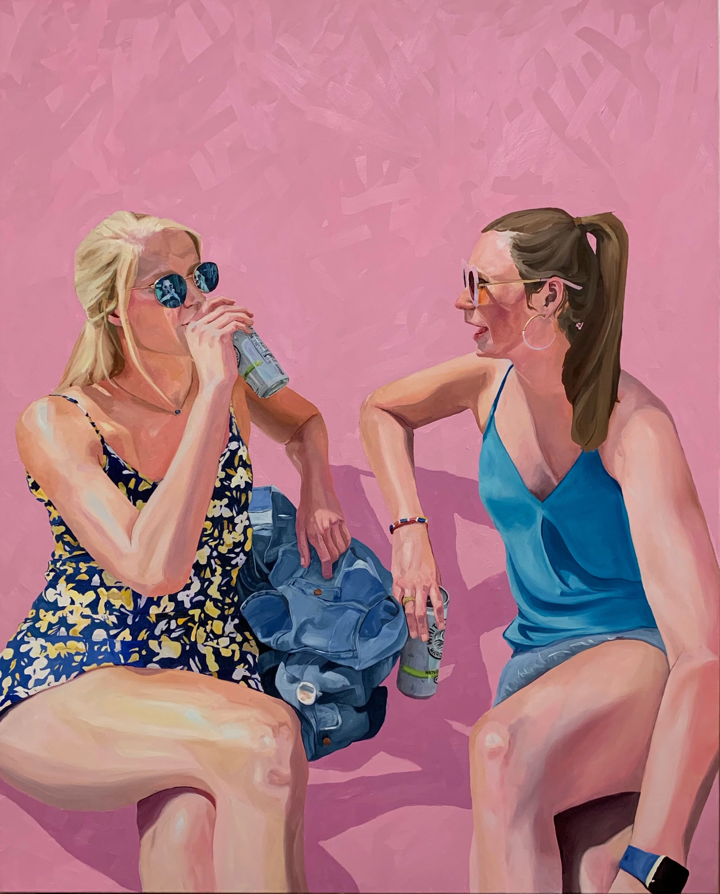 day drinking. BAILEY STEVENS. Spring 2019. Oil on canvas.