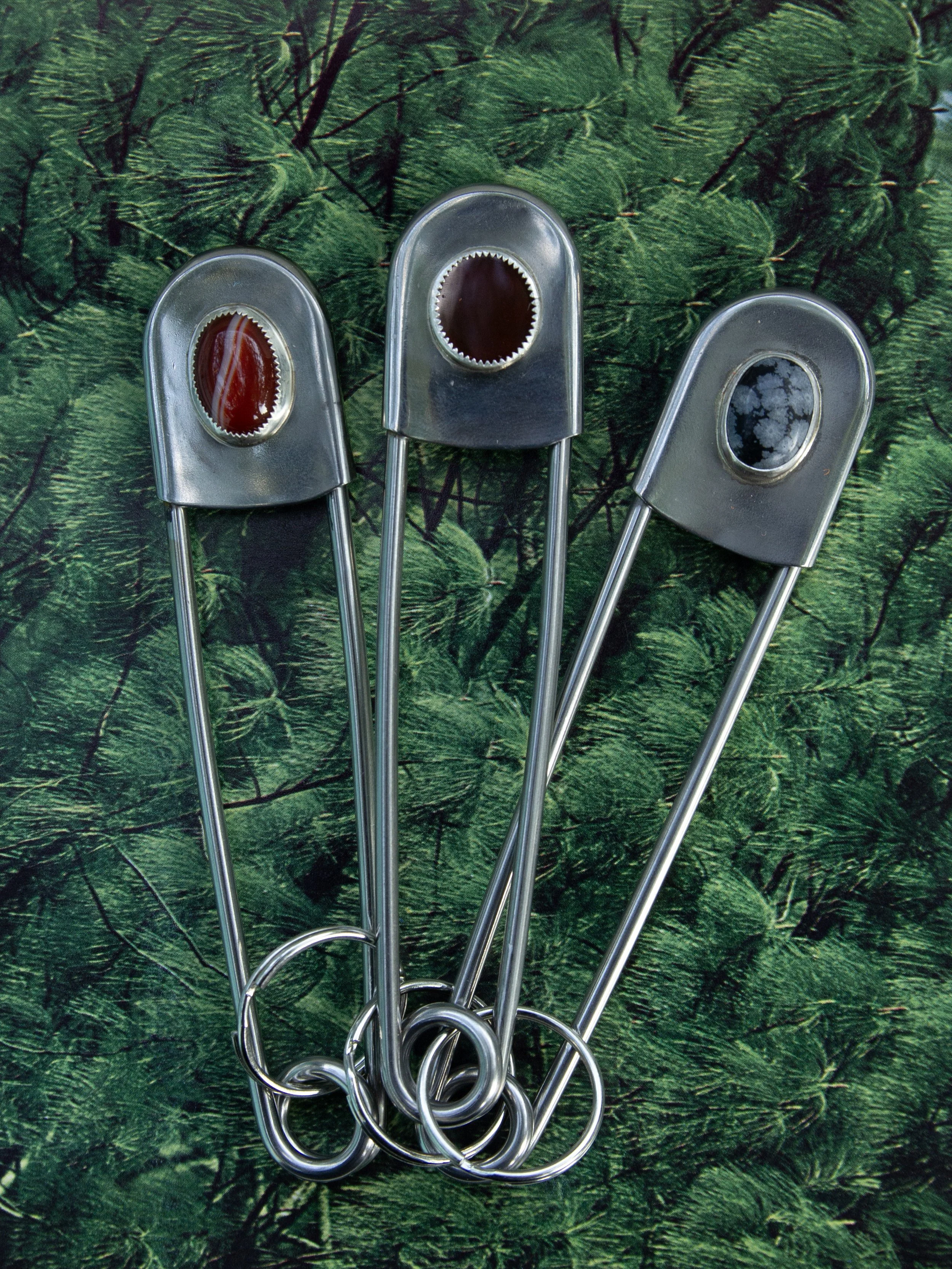 XL Safety Pin Keychains
