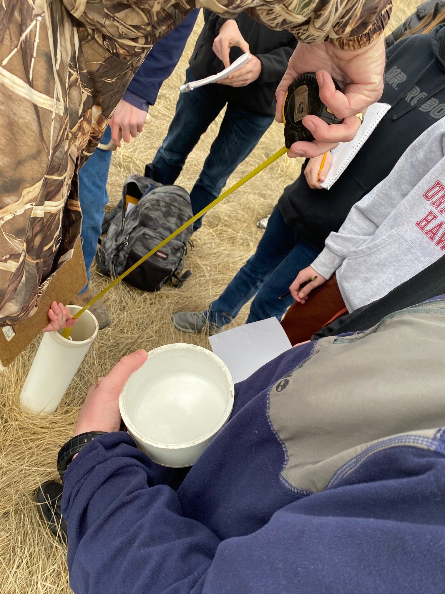  Hamilton High School Envirothon Team participates in a nationwide competition teaching students to problem-solve real world issues. The team visits Teller for a presentation of a mock landownership situation that they attempt to solve using best lan