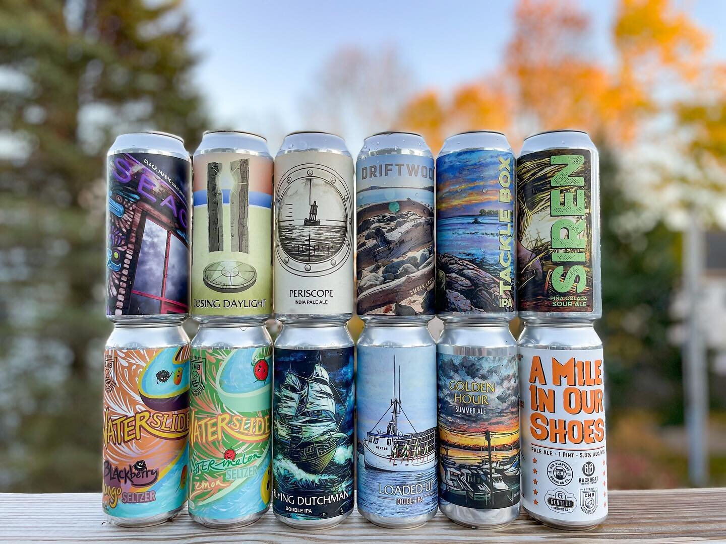 Happy Hump day y&rsquo;all! What a chilly fall day! 🌾🍂🌞

Here is the can line up for the week! 
Catch them while you can. 🍺🙌🏽 

Full descriptions on the website &ldquo;our beers&rdquo; 

Taproom open from 3pm - 10pm come by and say hi to our lo