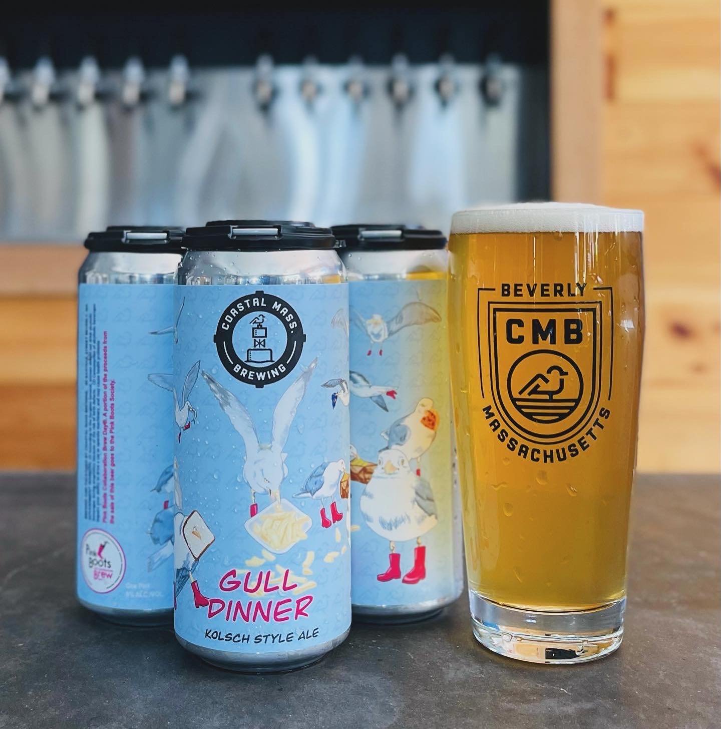 🚨BEER RELEASE PART TWO: GULL DINNER🚨

Introducing Gull Dinner, a 5% Kolsch Style Ale crafted by the talented women of CMB!

Our Pink Boots collaboration brew begins with Girl Power Pilsner malt from Valley Malt, a female-owned maltster. This choice