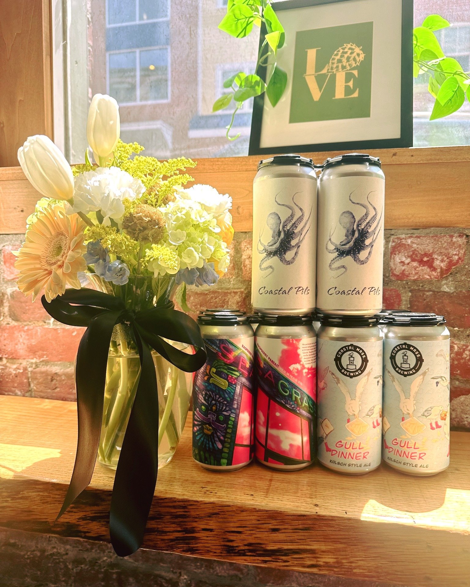 Don't just get mom flowers, MOMS LIKE BEER TOO. Stop by the Taproom from 12-6pm and grab some cans to go for a last minute gift. Better yet! Bring Mom down after brunch and let her enjoy her day. Happy Mother's Day to all the Coastal Moms out there, 
