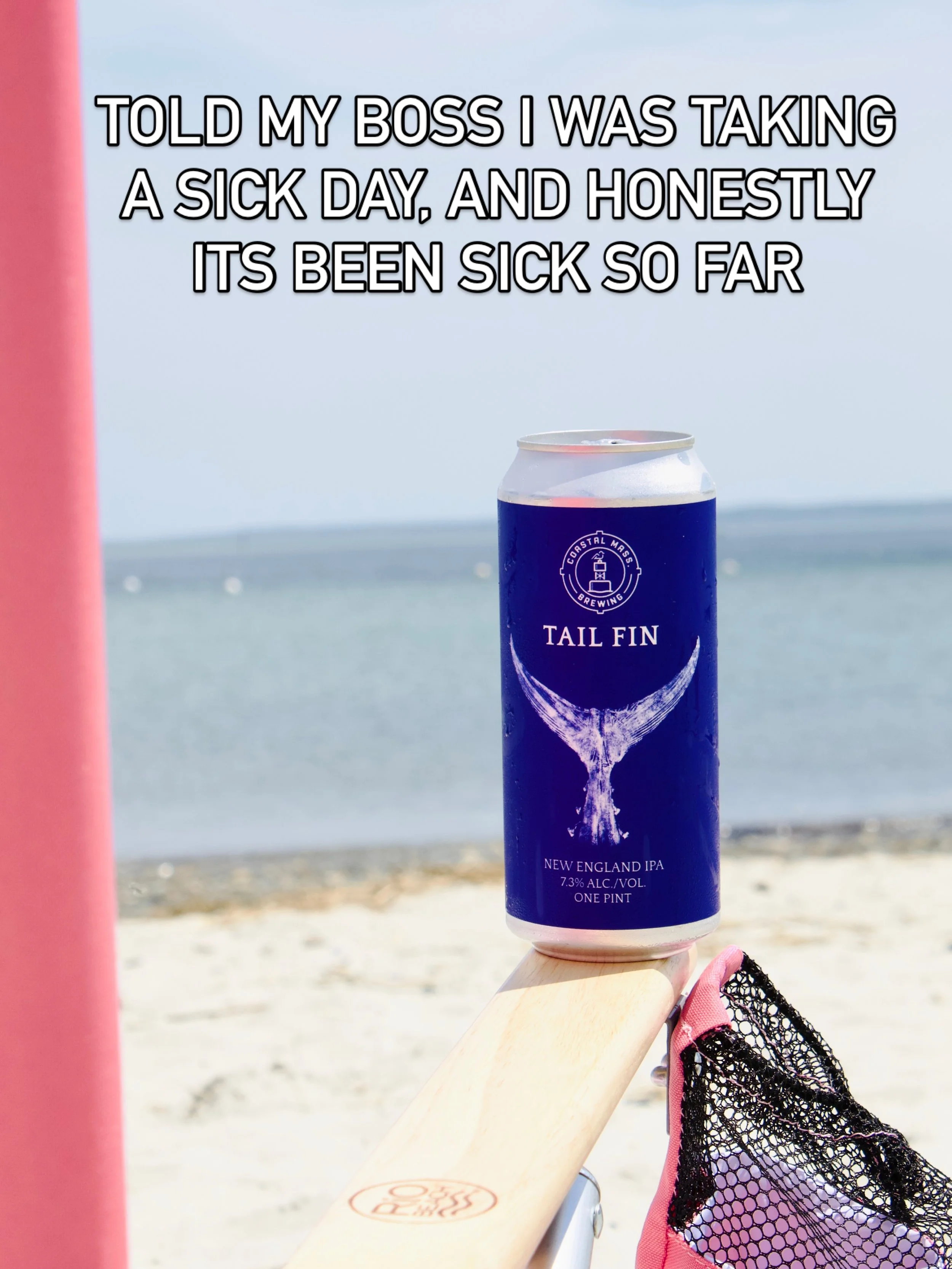 We won&rsquo;t tell 🙈

However your day shakes out, we&rsquo;ll be open from 3-10pm today to grab a post work or post beach day beer. Cheers!

#sickday #northshore #drinklocal #craftbeer #tailfin