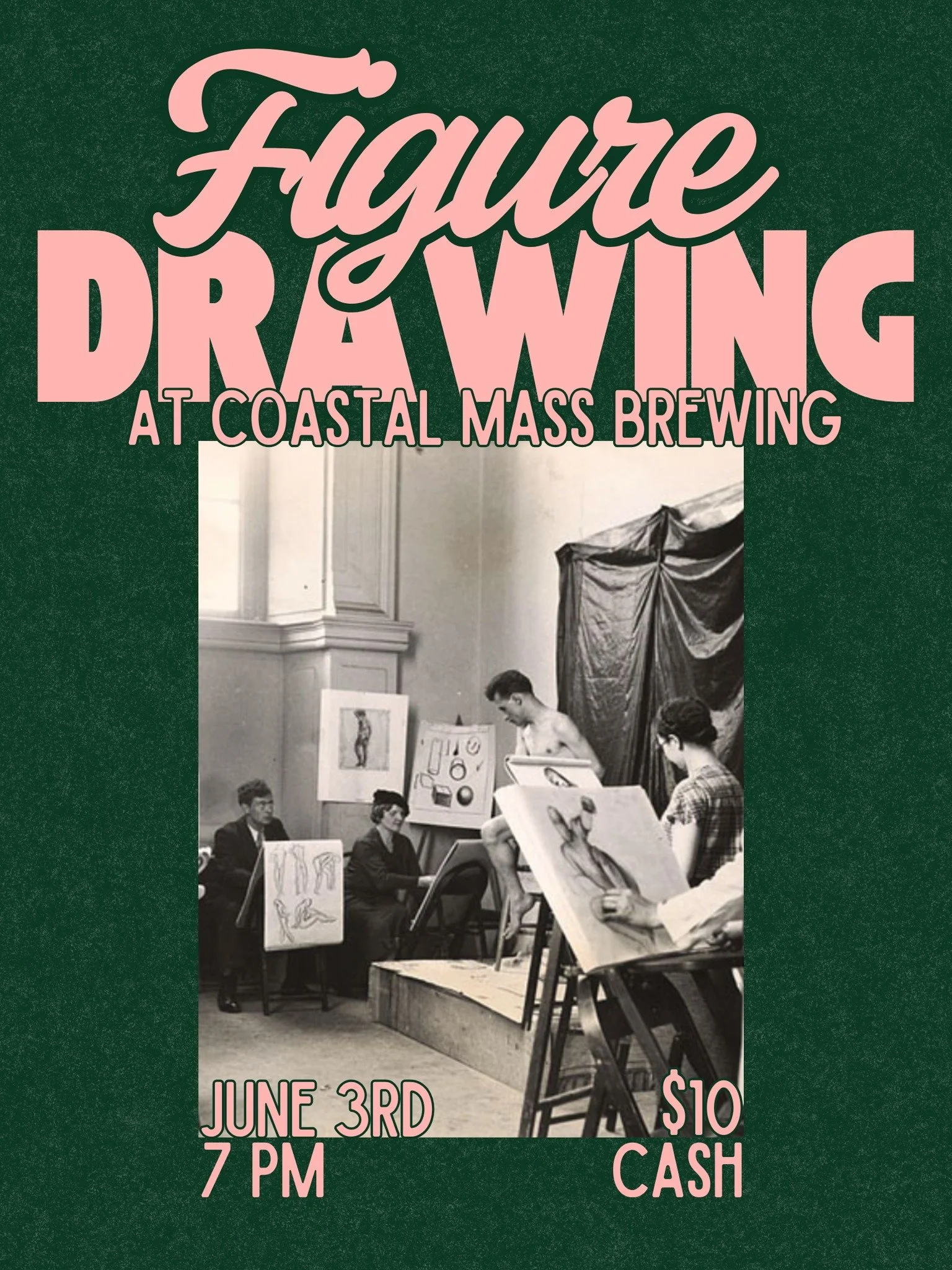 Come in on Wednesday for FIGURE DRAWING in the Taproom! All skill sets are welcome and all mediums welcome! Come hang with like minded artists and draw from a live model while having one of our delicious brews! Cheers!

#figuredrawing #thingstodo #be