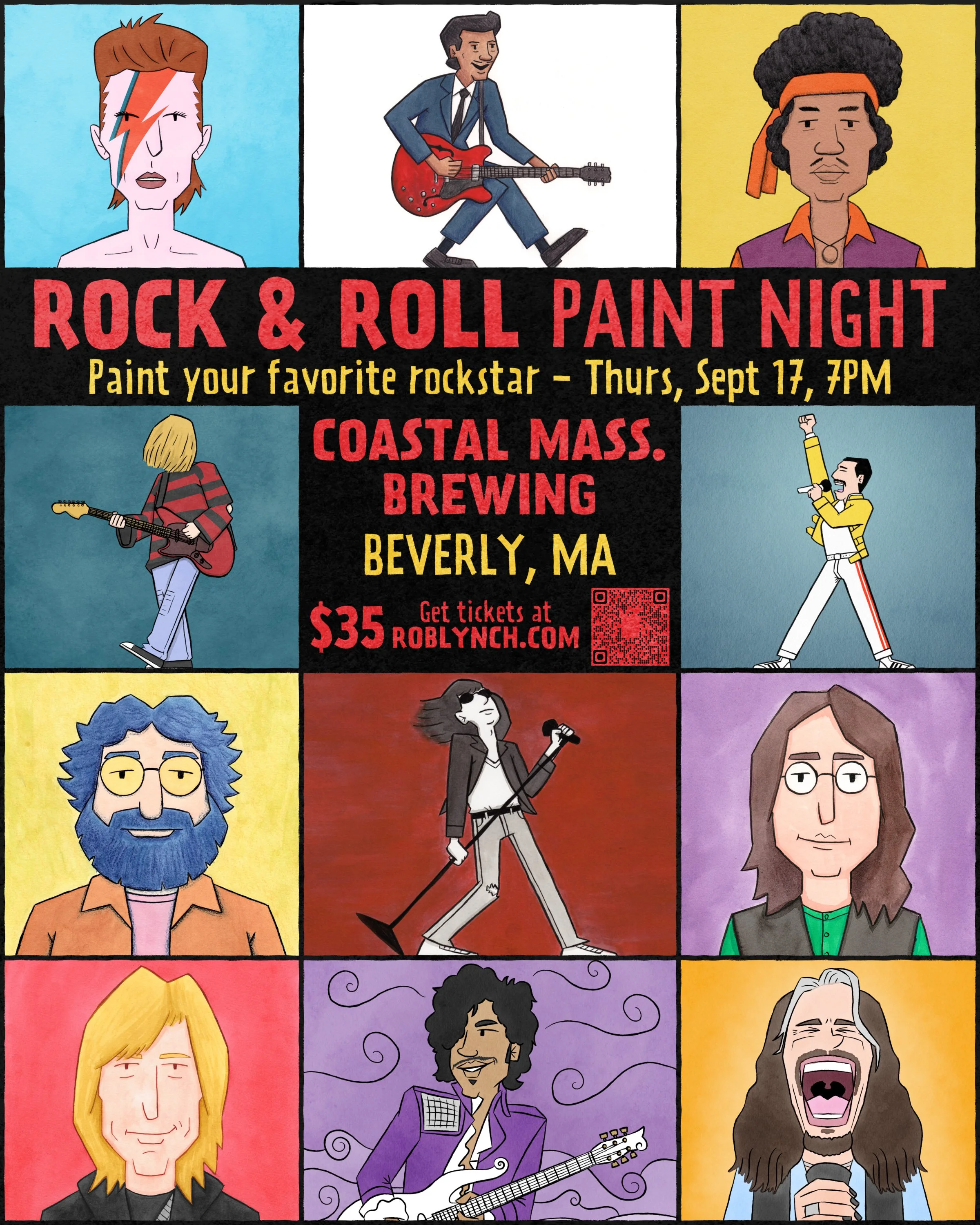 Rock n Roll Paint Night with Rob Lynch