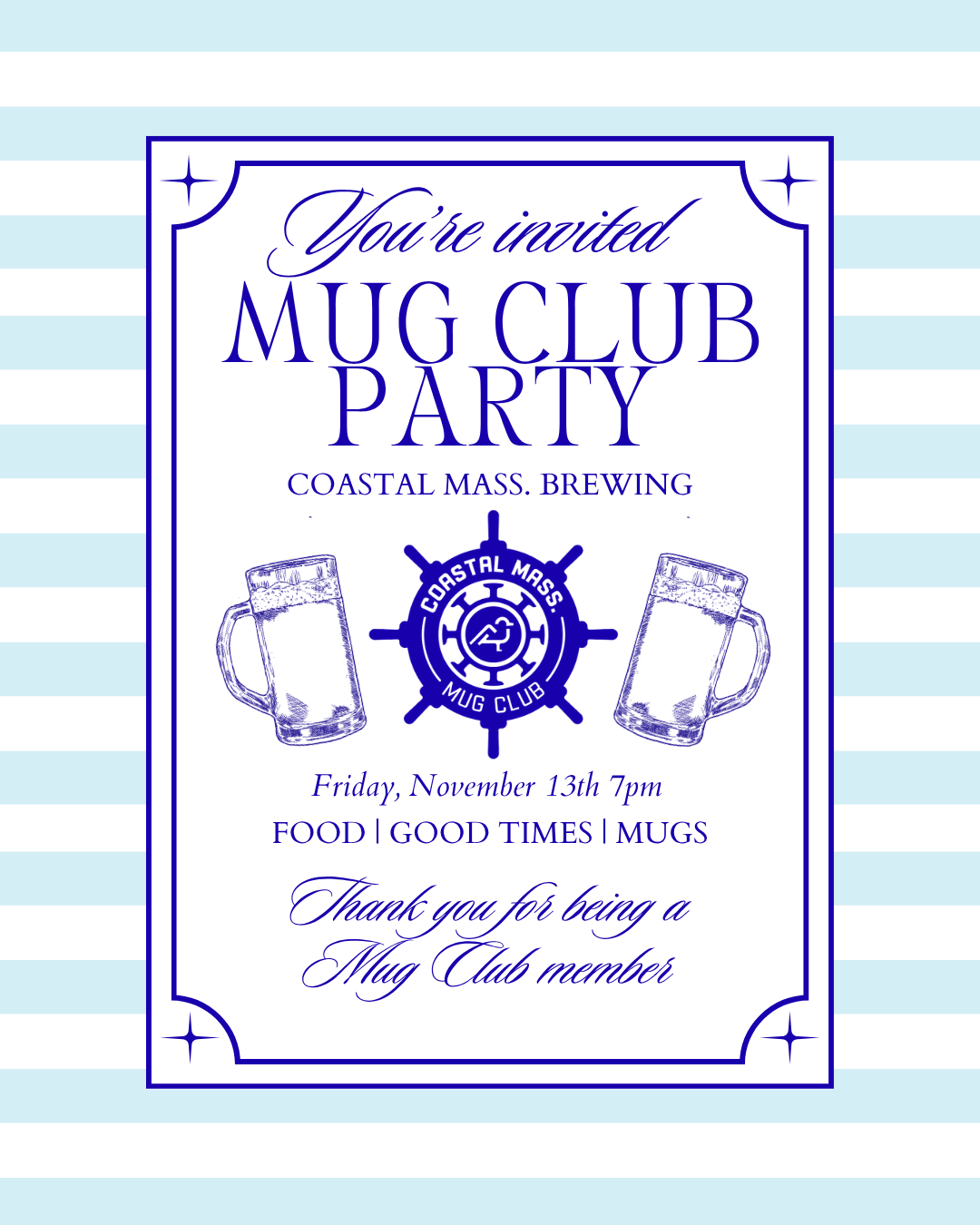 Mug Club Member Party