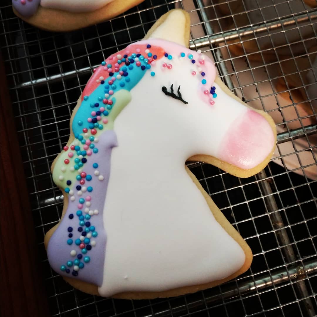 Unicorn sugar cookie