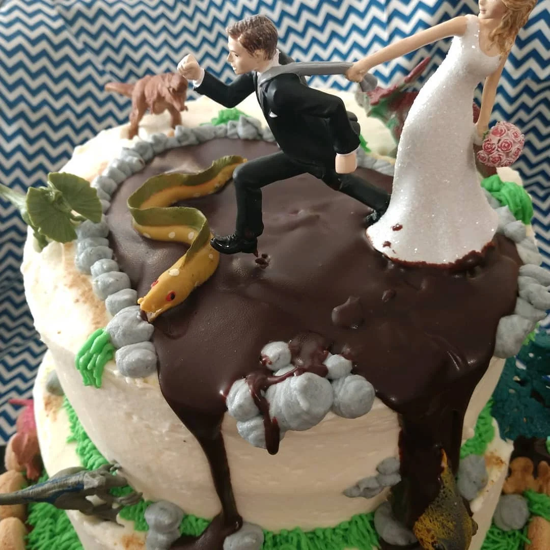 Dinosaur Wedding Cake