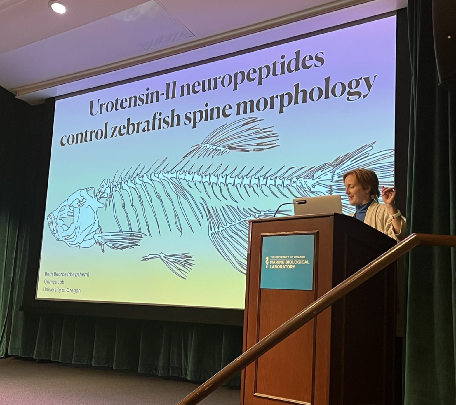 Oct 2022: Beth presents at Woods Hole