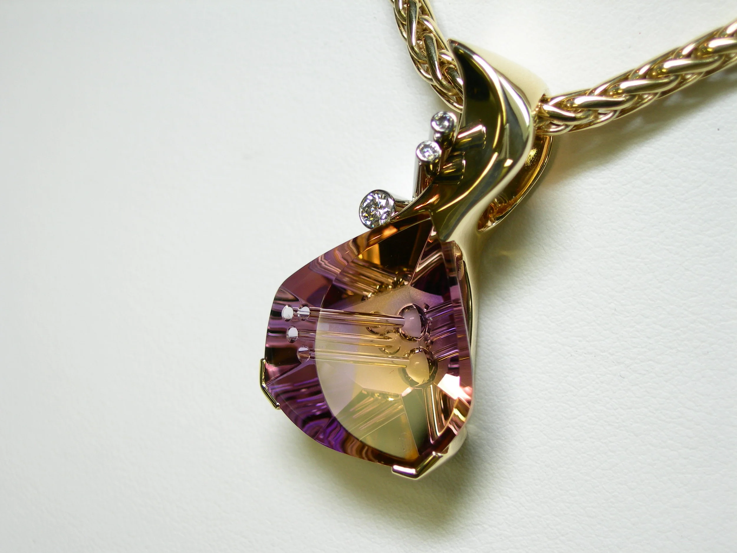 Award winning pendant, Iowa Jeweler's Association 1999, First Place, and Best of Show. One of 32 top entrants in the country at the 2000 Jewelers of America show in New York. 