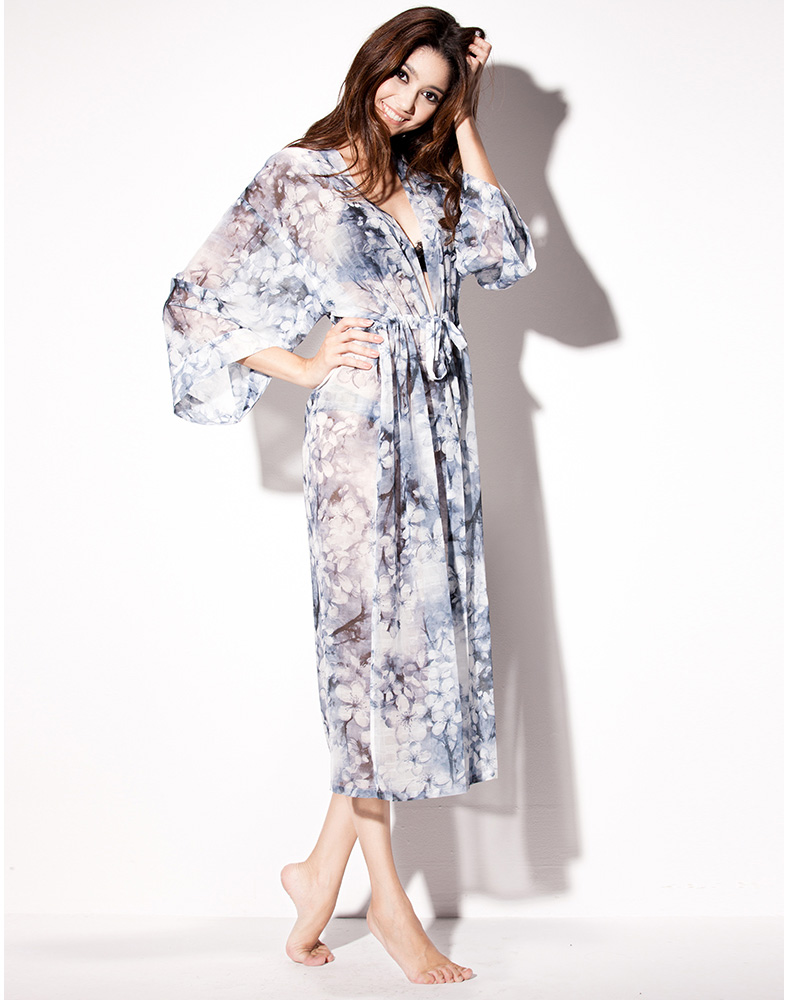 Floral Chiffon Robe
