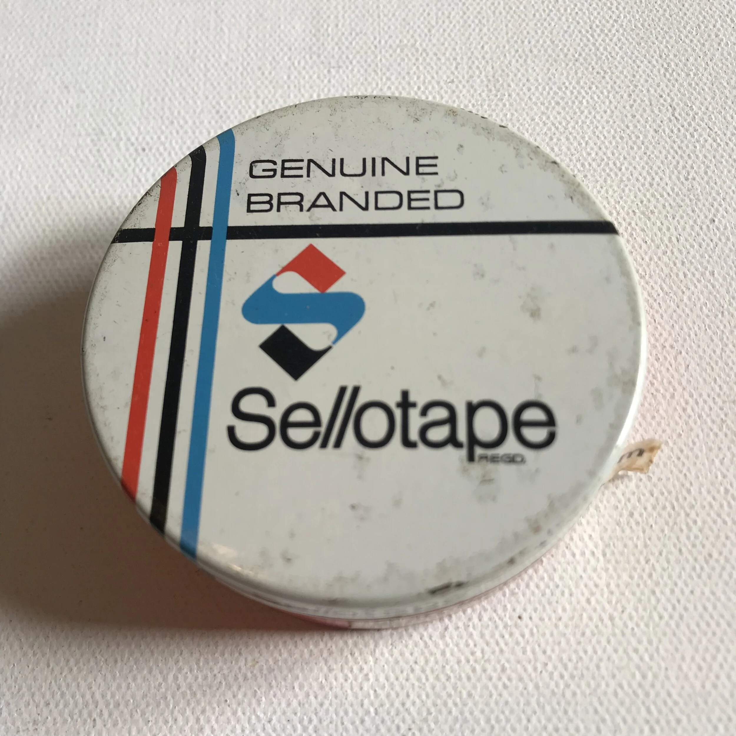 Sellotape ~ Small Round Vintage Tin