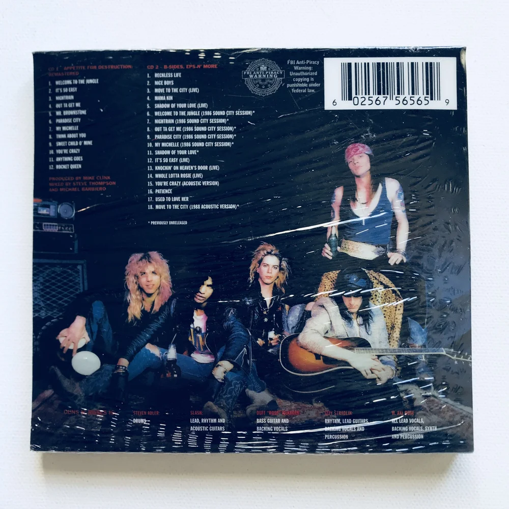 GUNS N' ROSES ~ Appetite For Destruction (2 CD Deluxe Edition) — Taste Merchants GUNS N' ROSES ~ Appetite For Destruction (2 CD Deluxe Edition) — Taste Merchants
