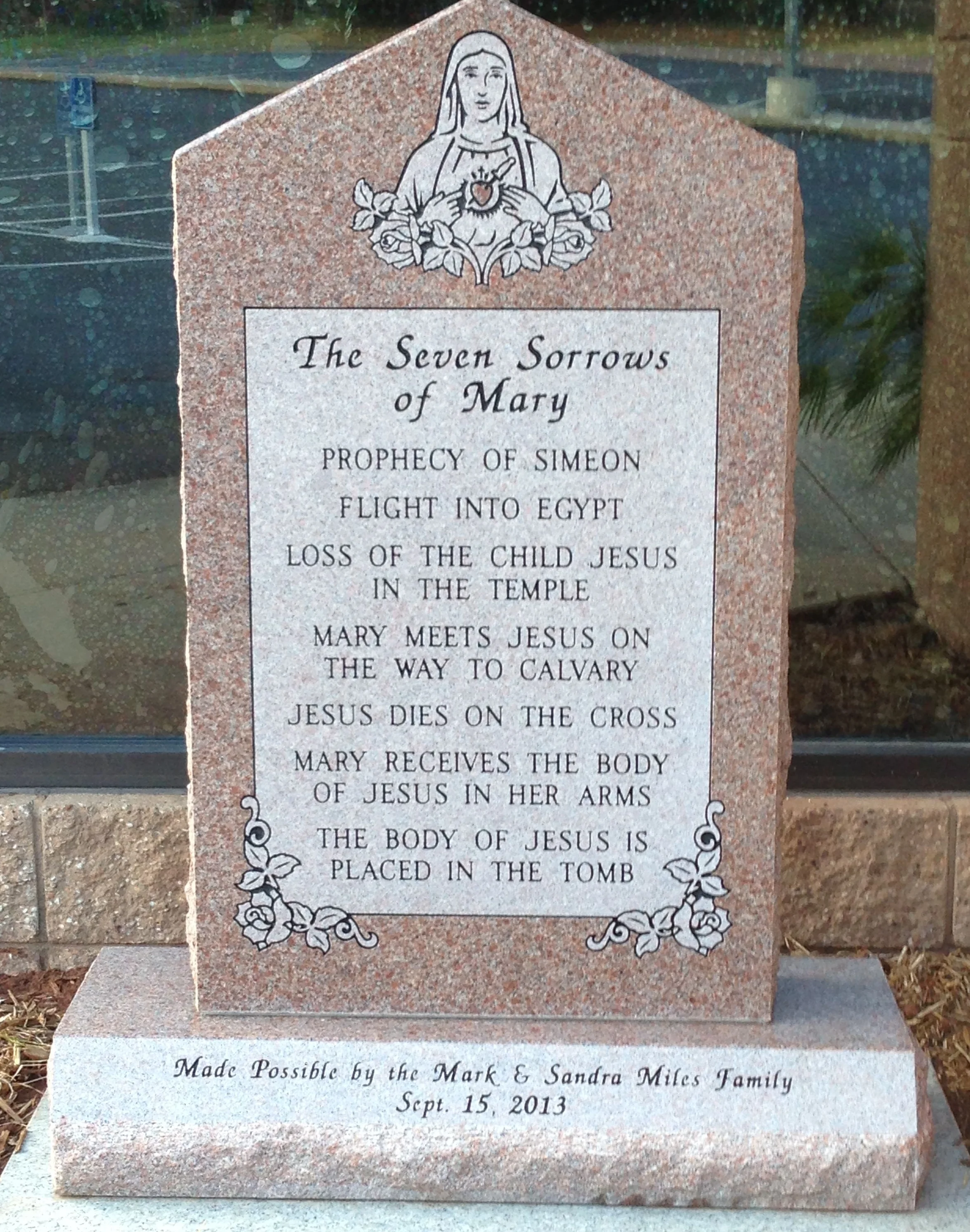 Seven Sorrows of Mary, Our Lady of Sorrows Catholic Church, Chandler, OK