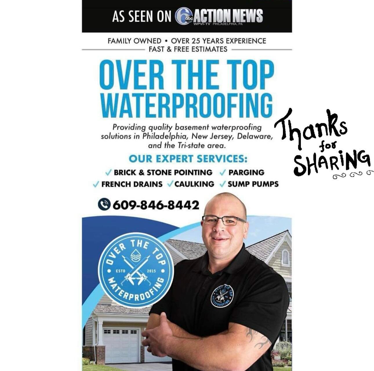 Wet Basement? Give us a call or fill out an appointment request on the website. OverTheTopWaterproofing.com #OverTheTopWaterproofing 💧