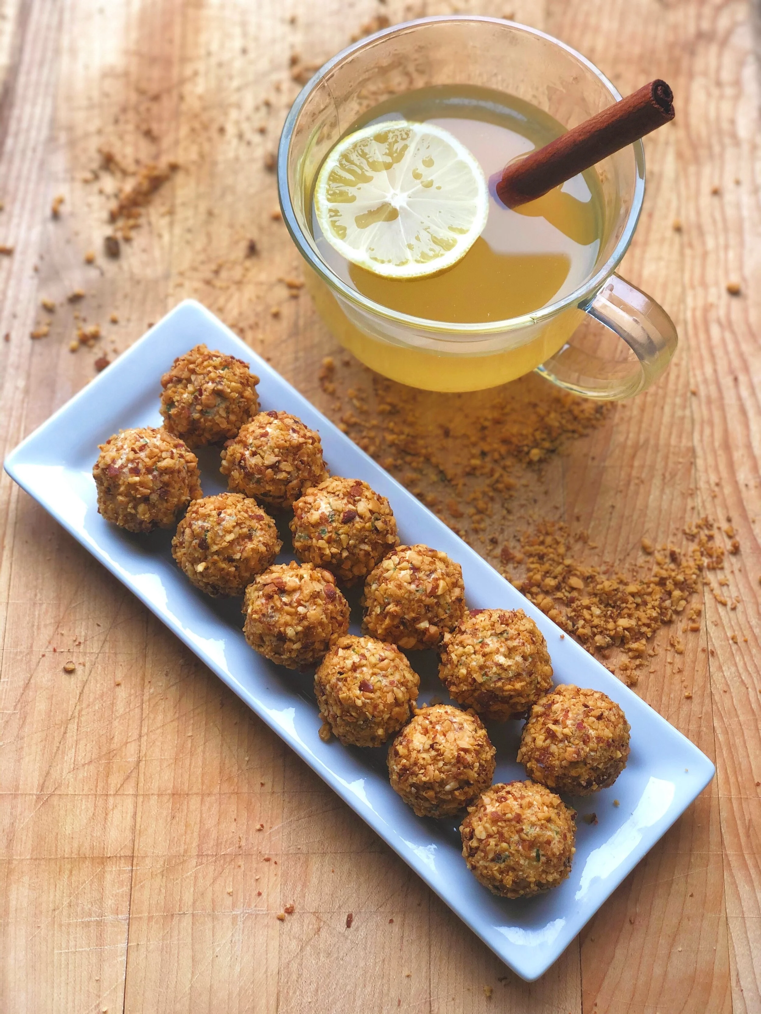 April 5&nbsp;–&nbsp;Hot Toddy &amp; Cheesy Chive Bacon Balls