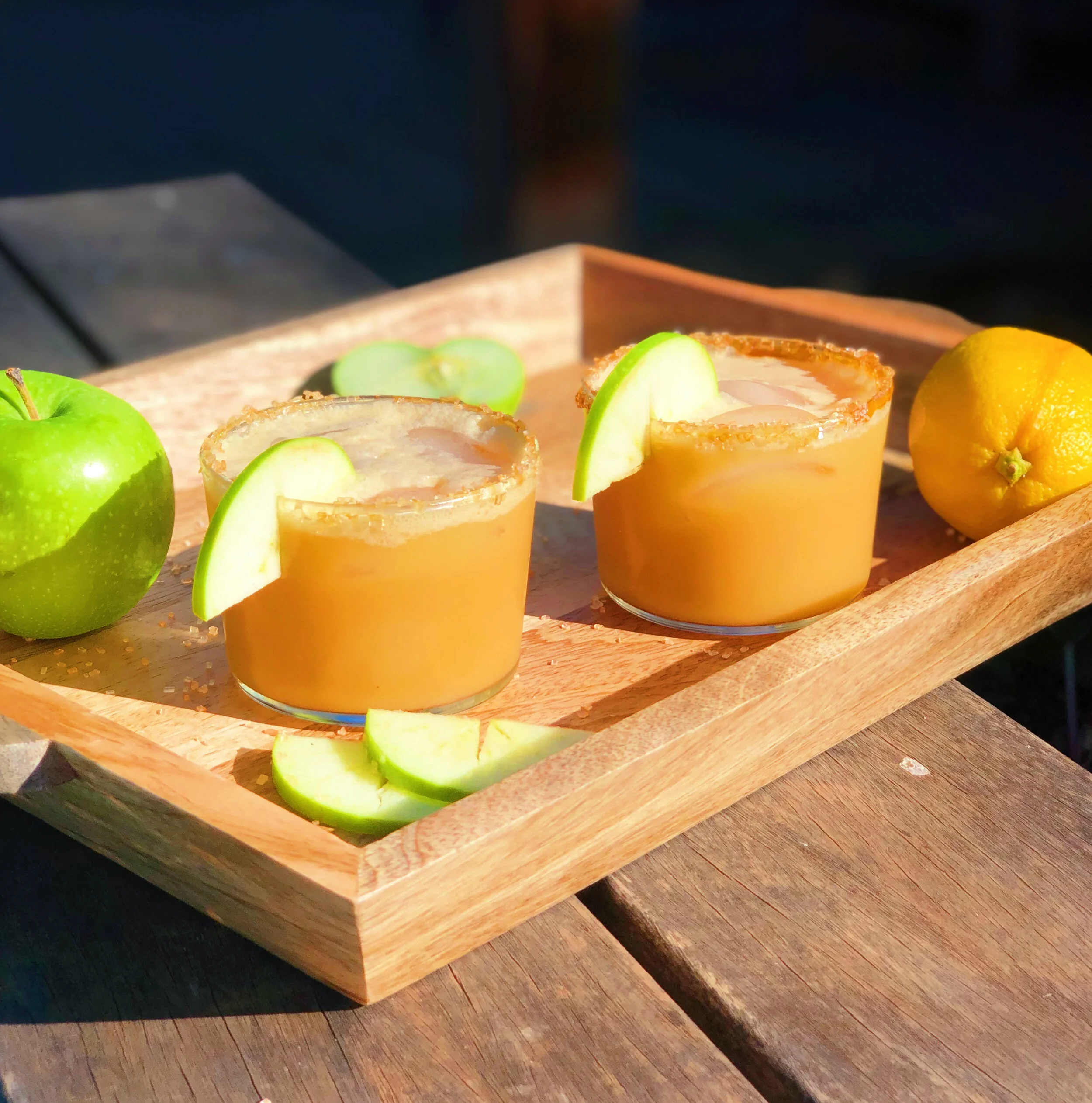 Apple Caramel Whiskey Sour