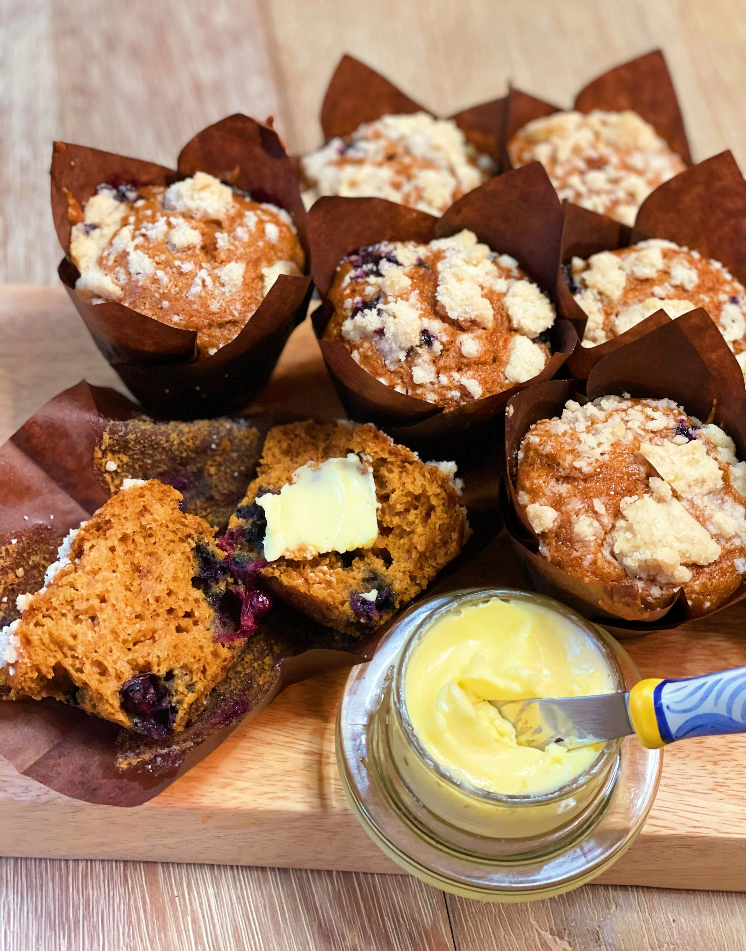 Pumpkin Blueberry Muffins