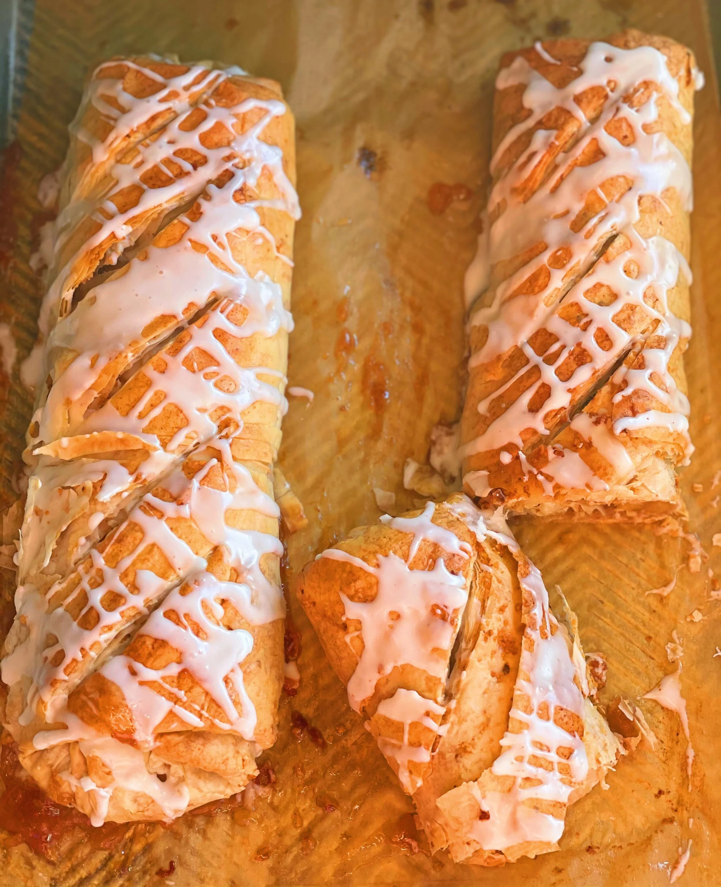 Rum Cranberry Apple Strudel