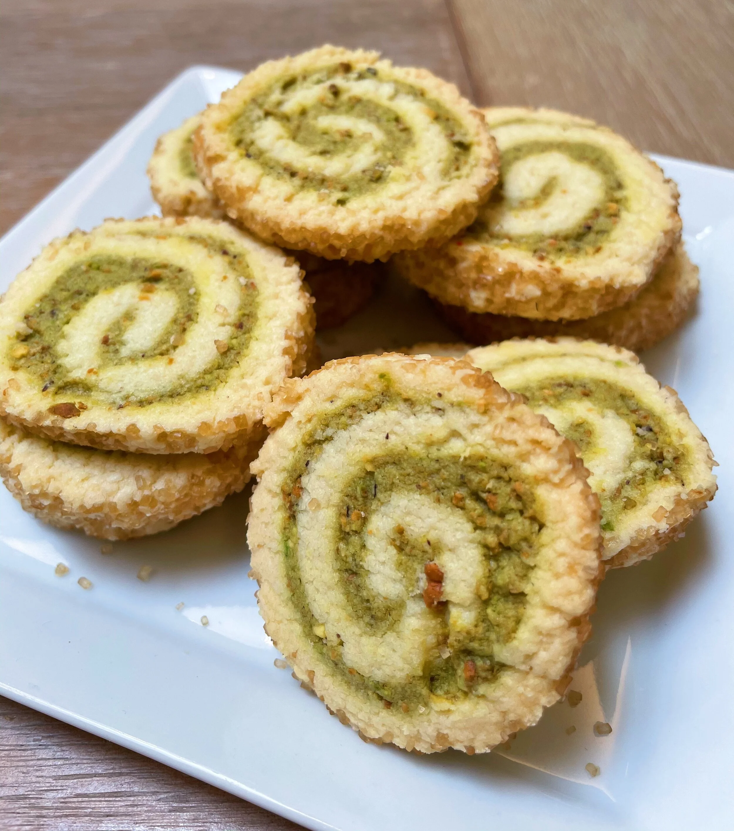 Gluten Free Pistachio Pinwheels
