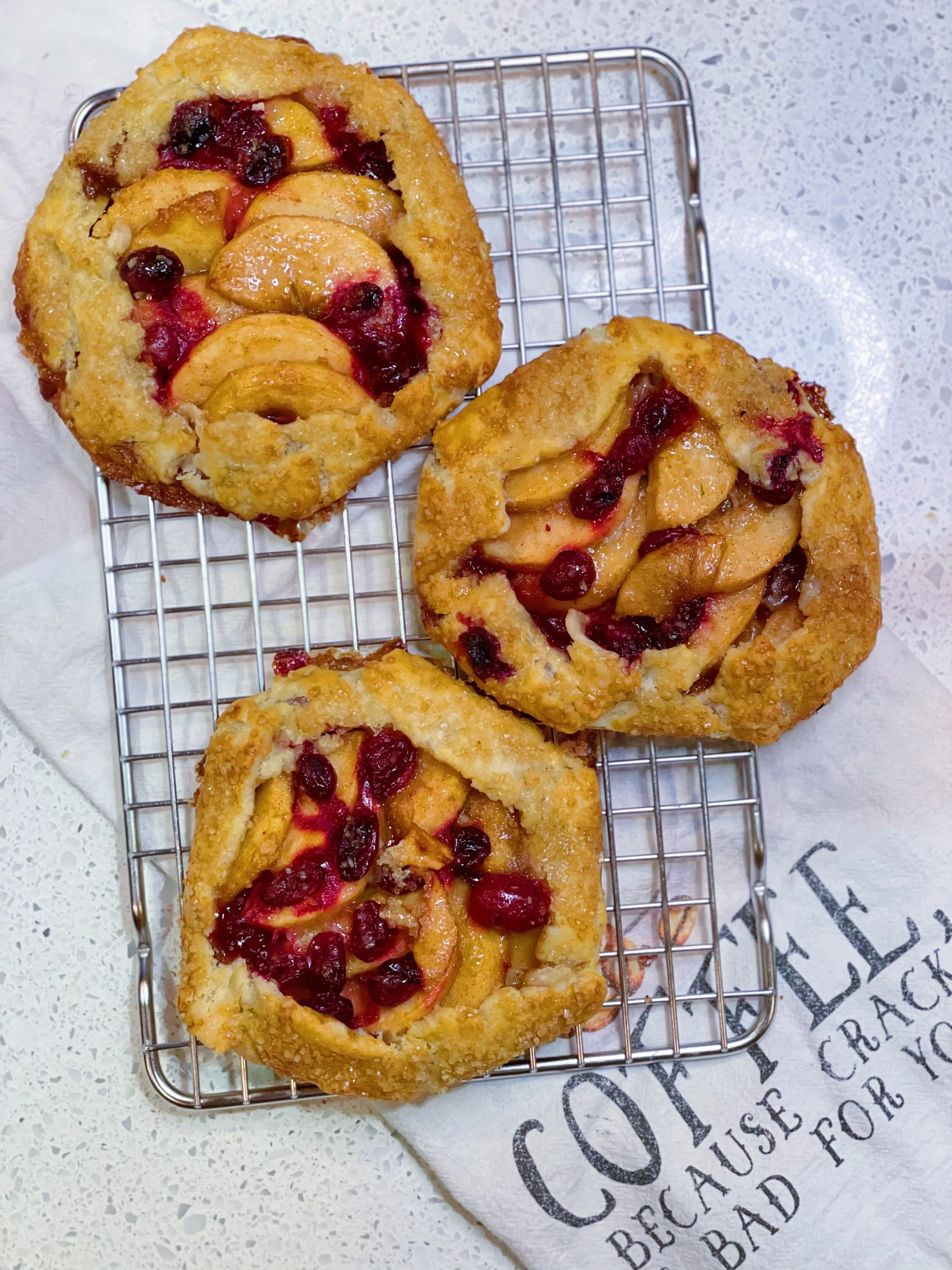 Apple Cranberry Crostata (Gluten Free)
