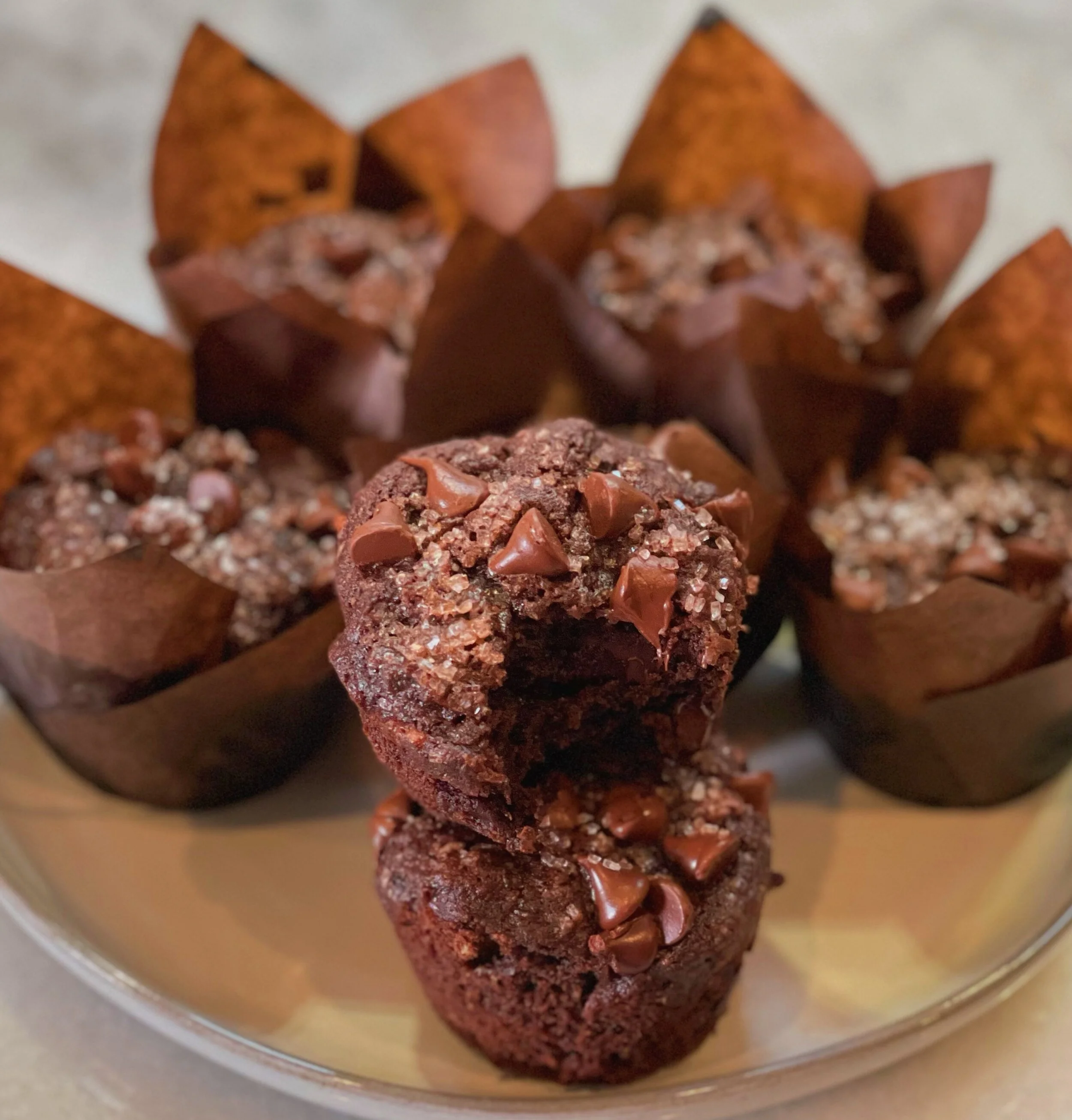 Double Chocolate Banana Muffins (Gluten Free)