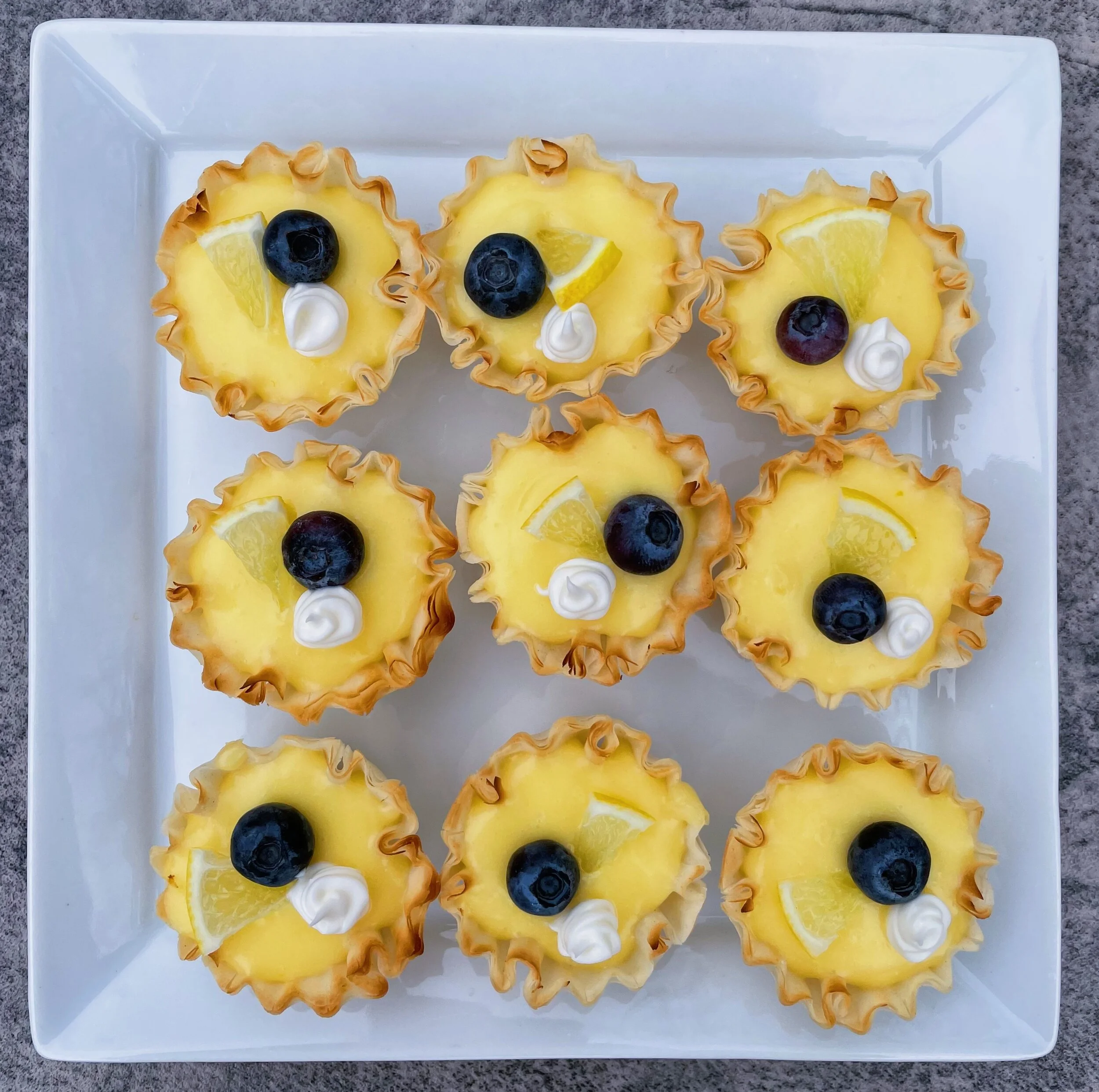 Mini Phyllo Meyer Lemon Tarts