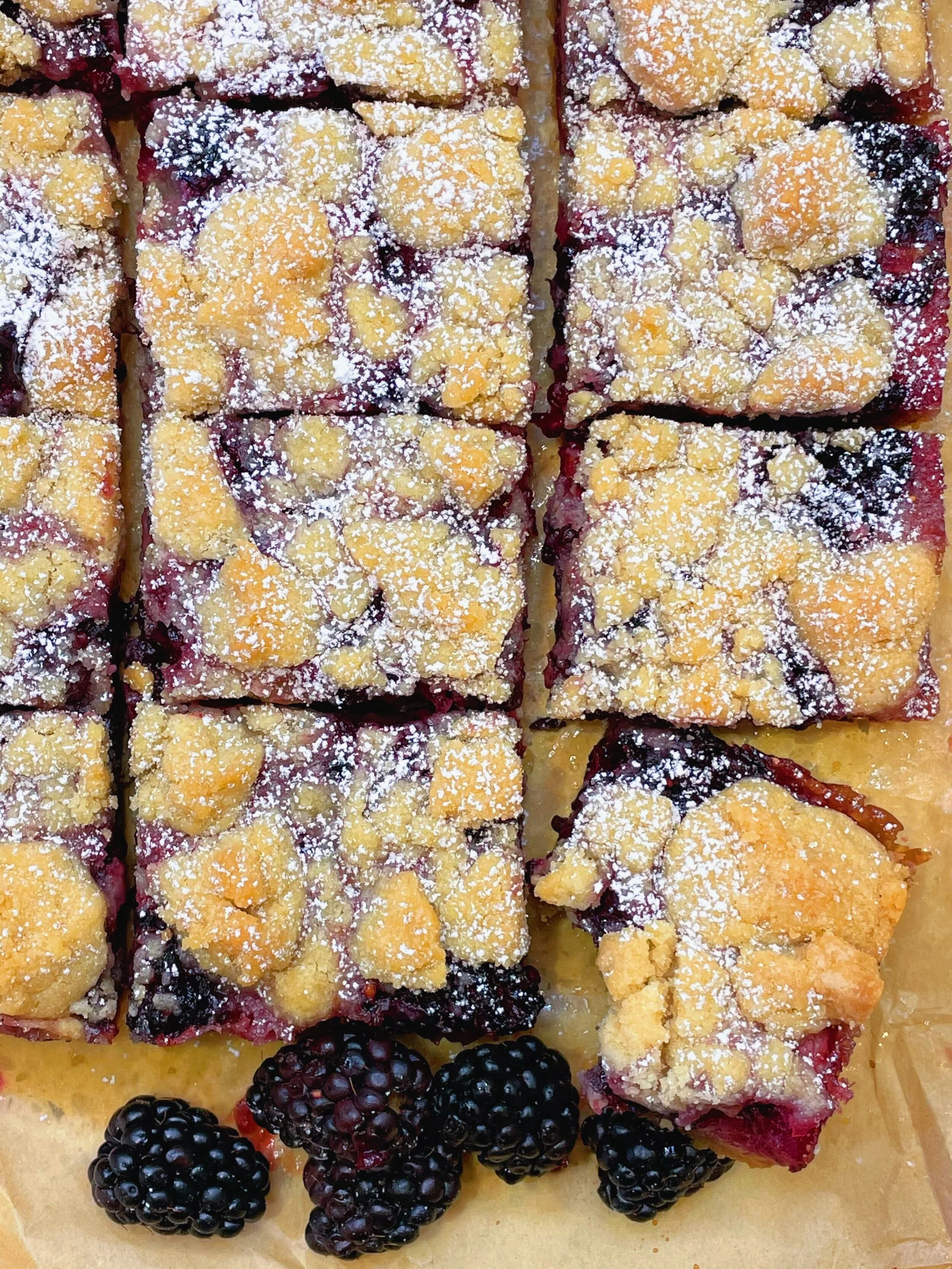 Blackberry Crumble Bars
