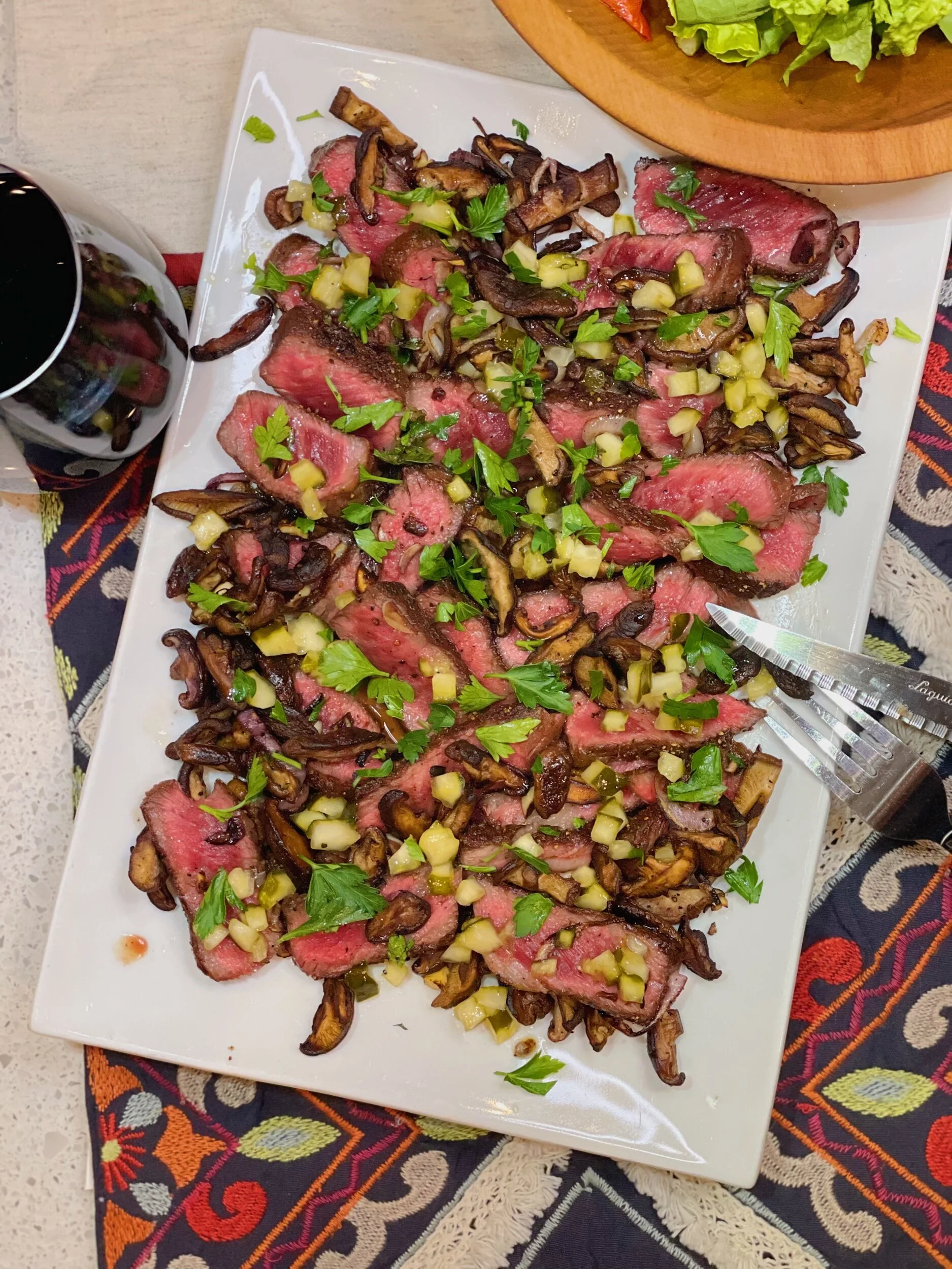 Seared Short Ribs with Mushrooms