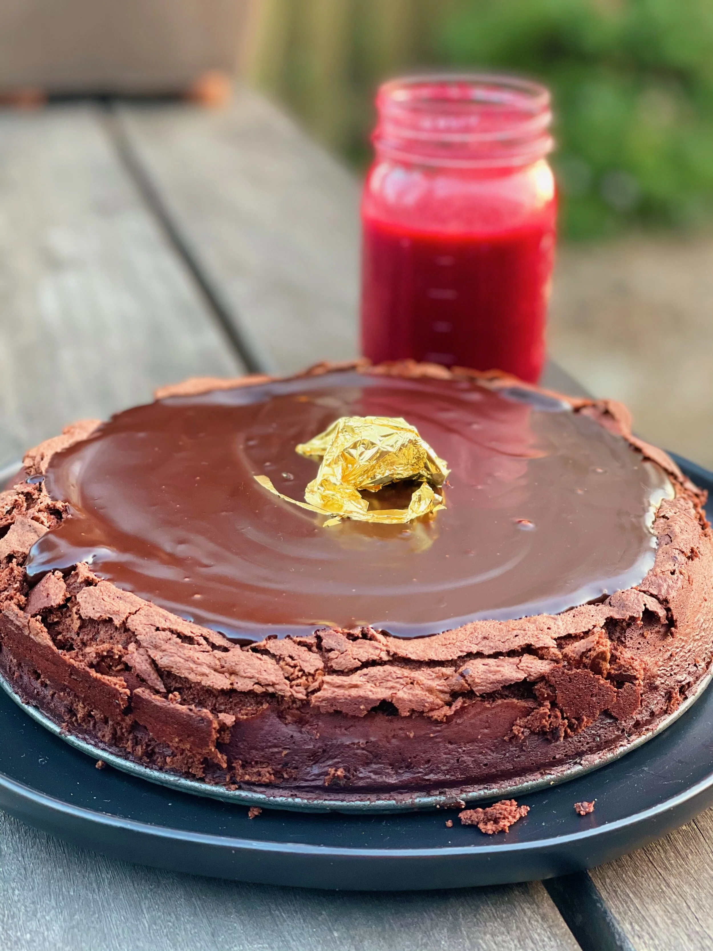 Fallen Flourless Chocolate Cake