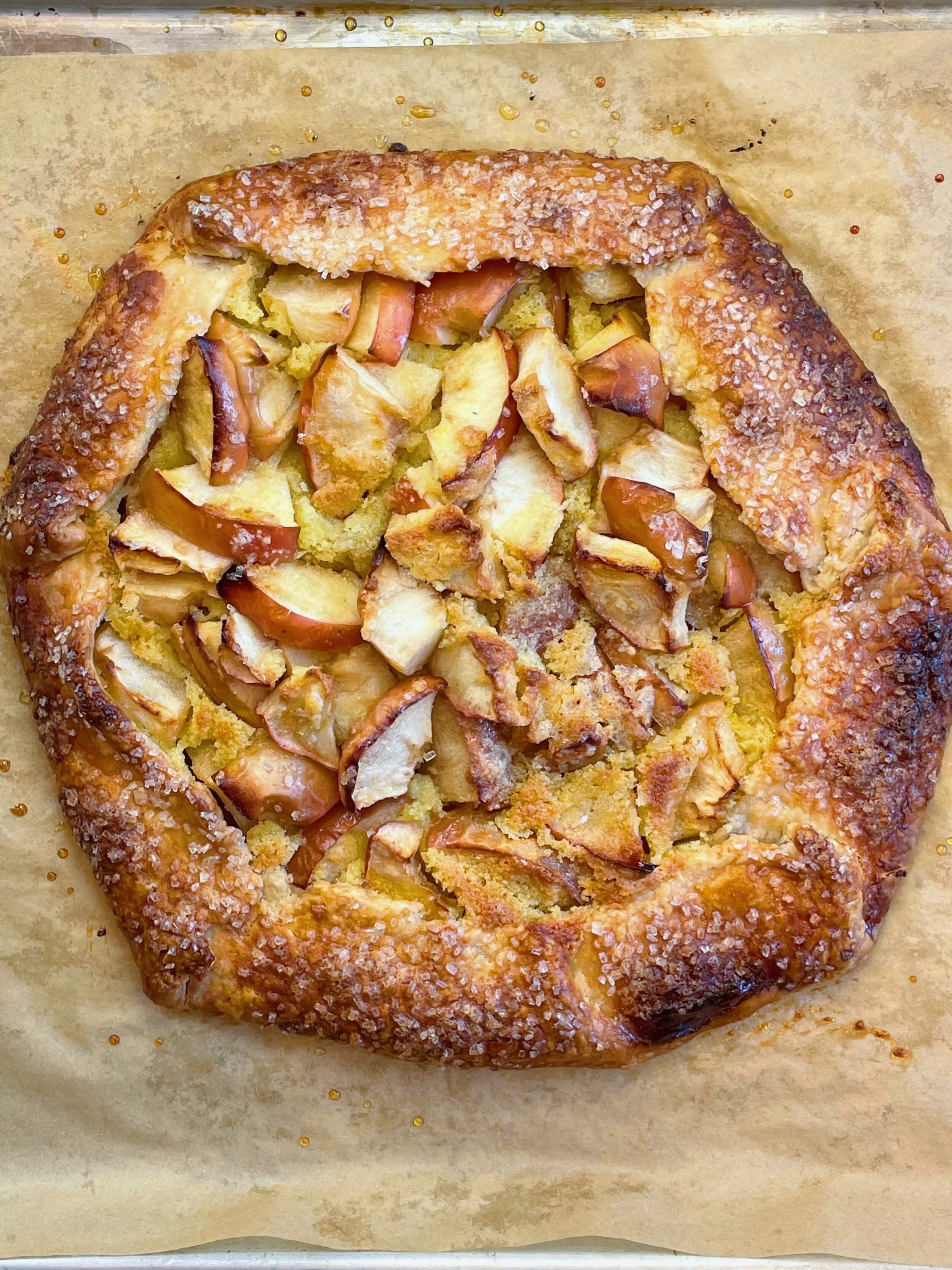Apple Crostata with Almond Cream