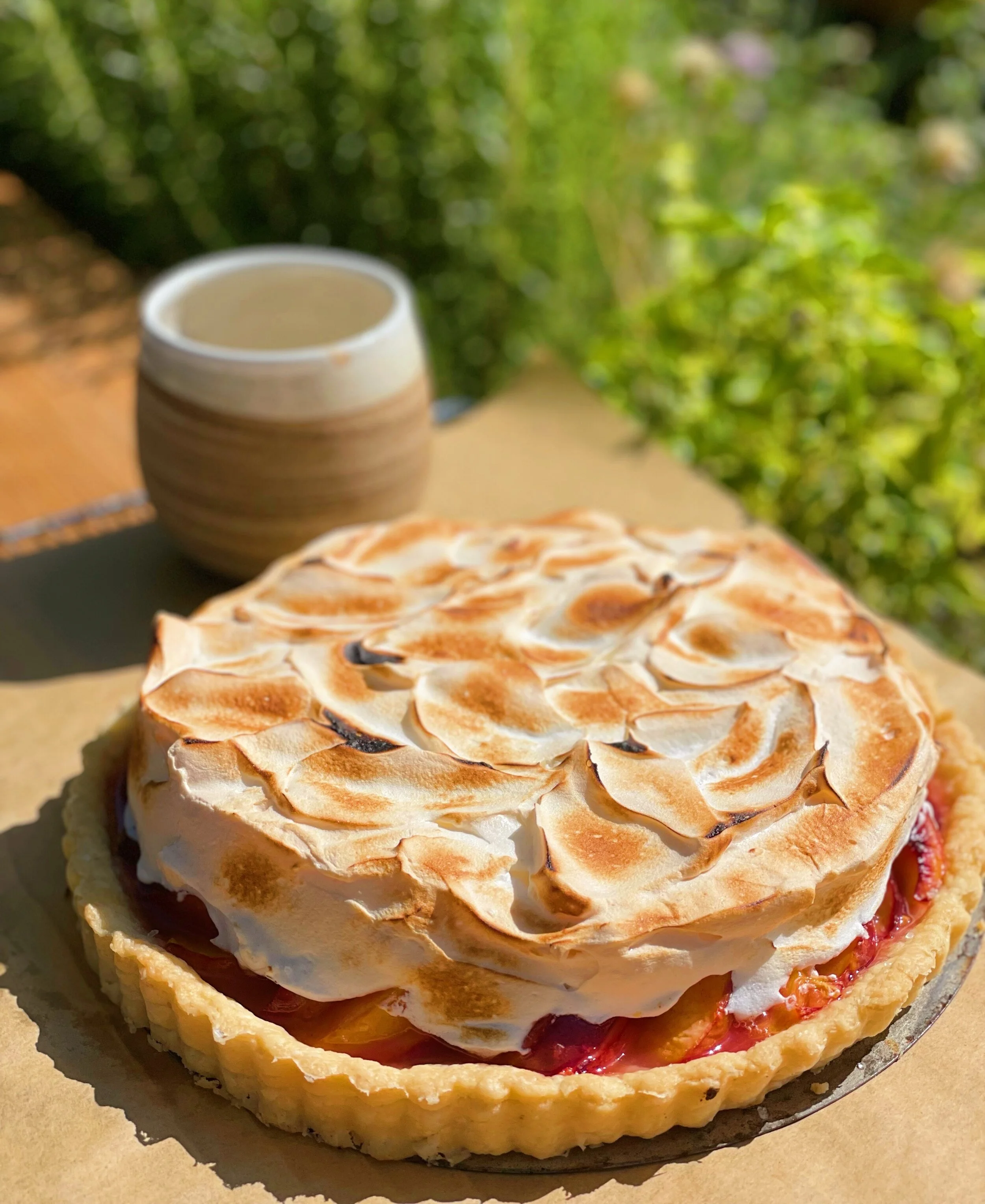 Peach Meringue Tart