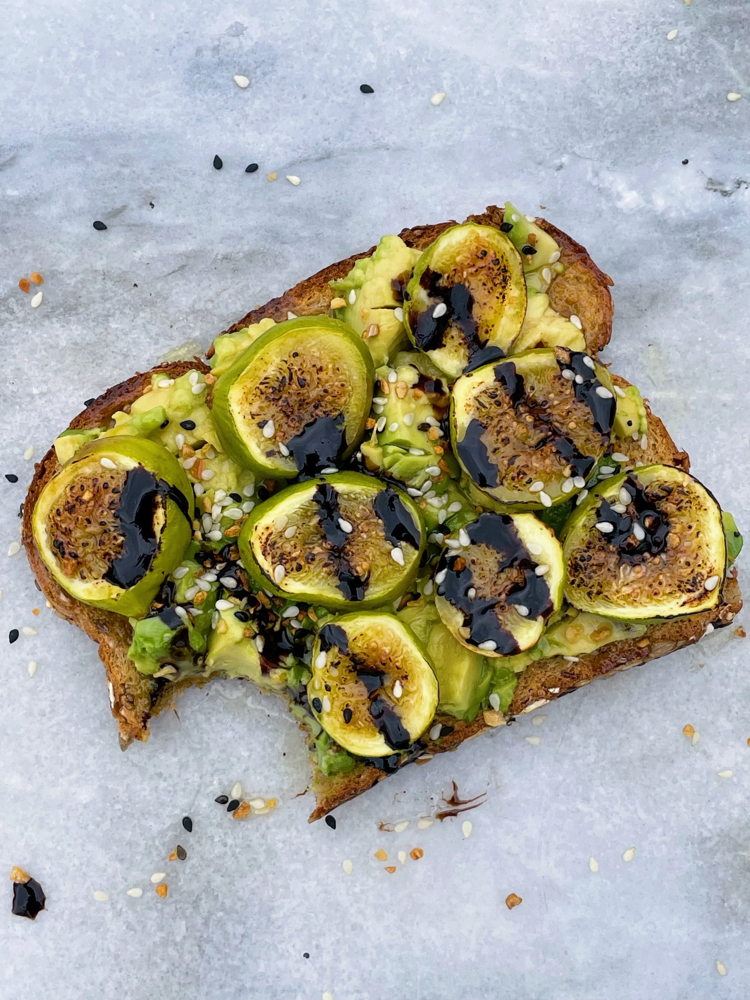 Avocado Toast with Roasted Figs