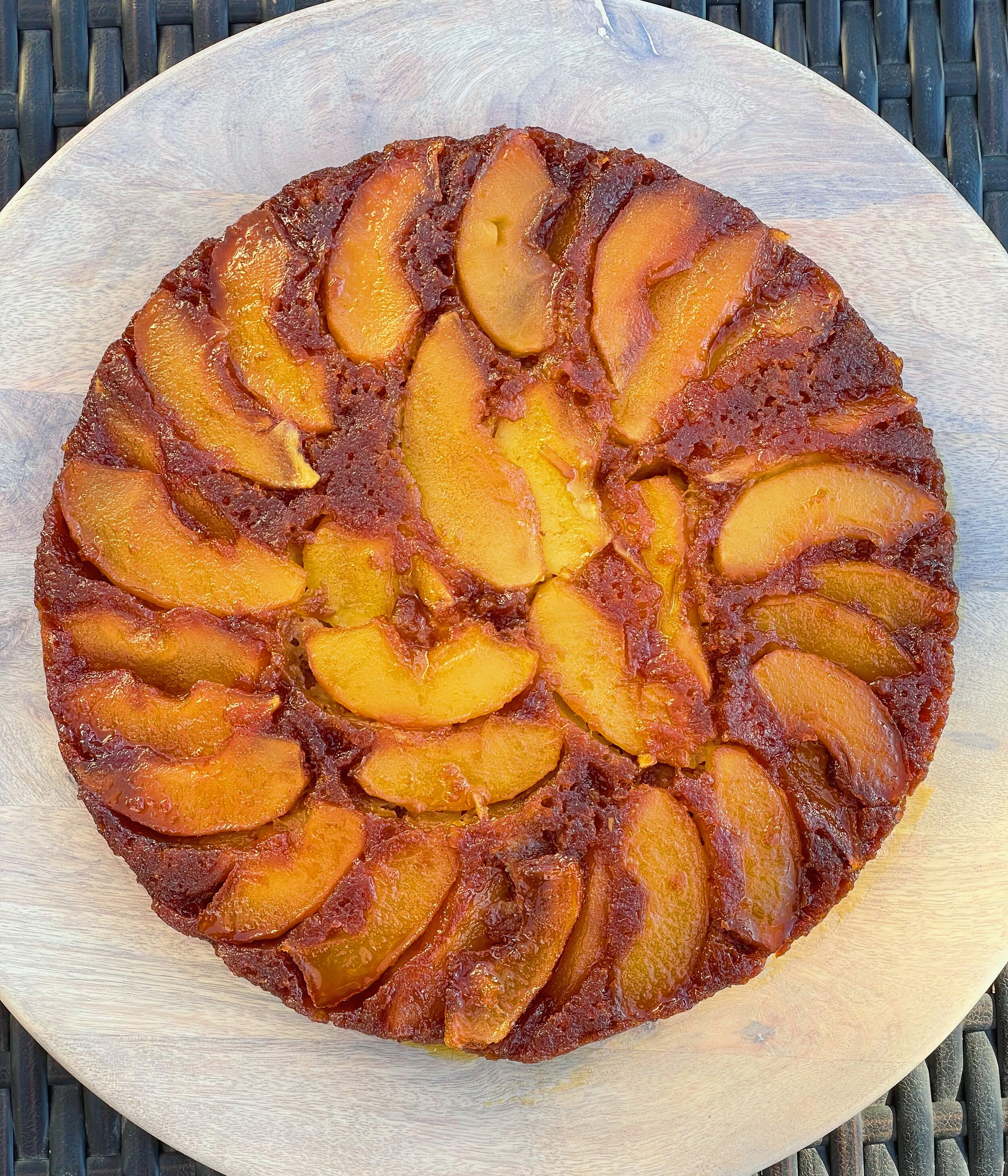 Apple Honey Upside Down Cake