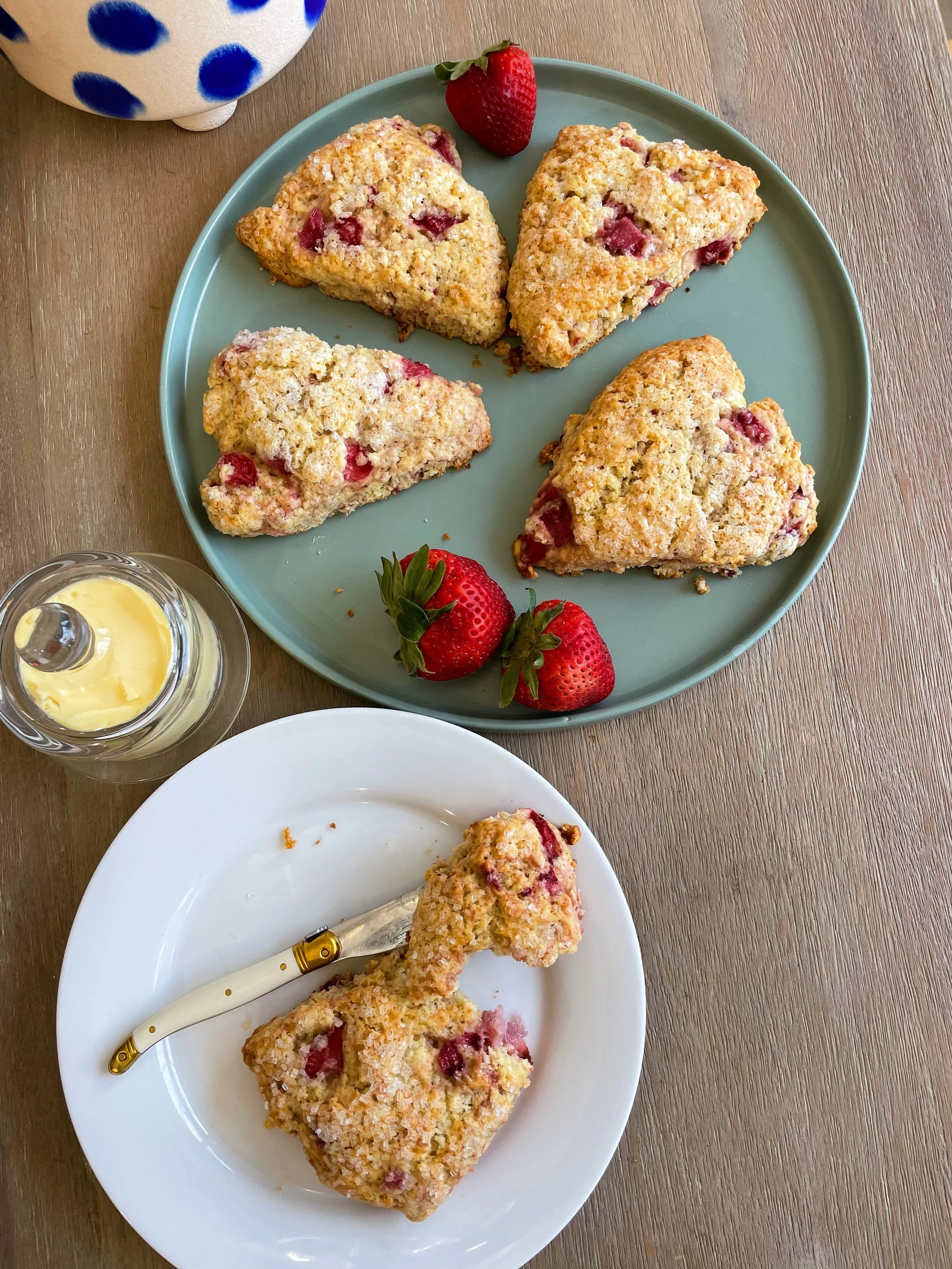 Strawberries &amp; Cream Scones