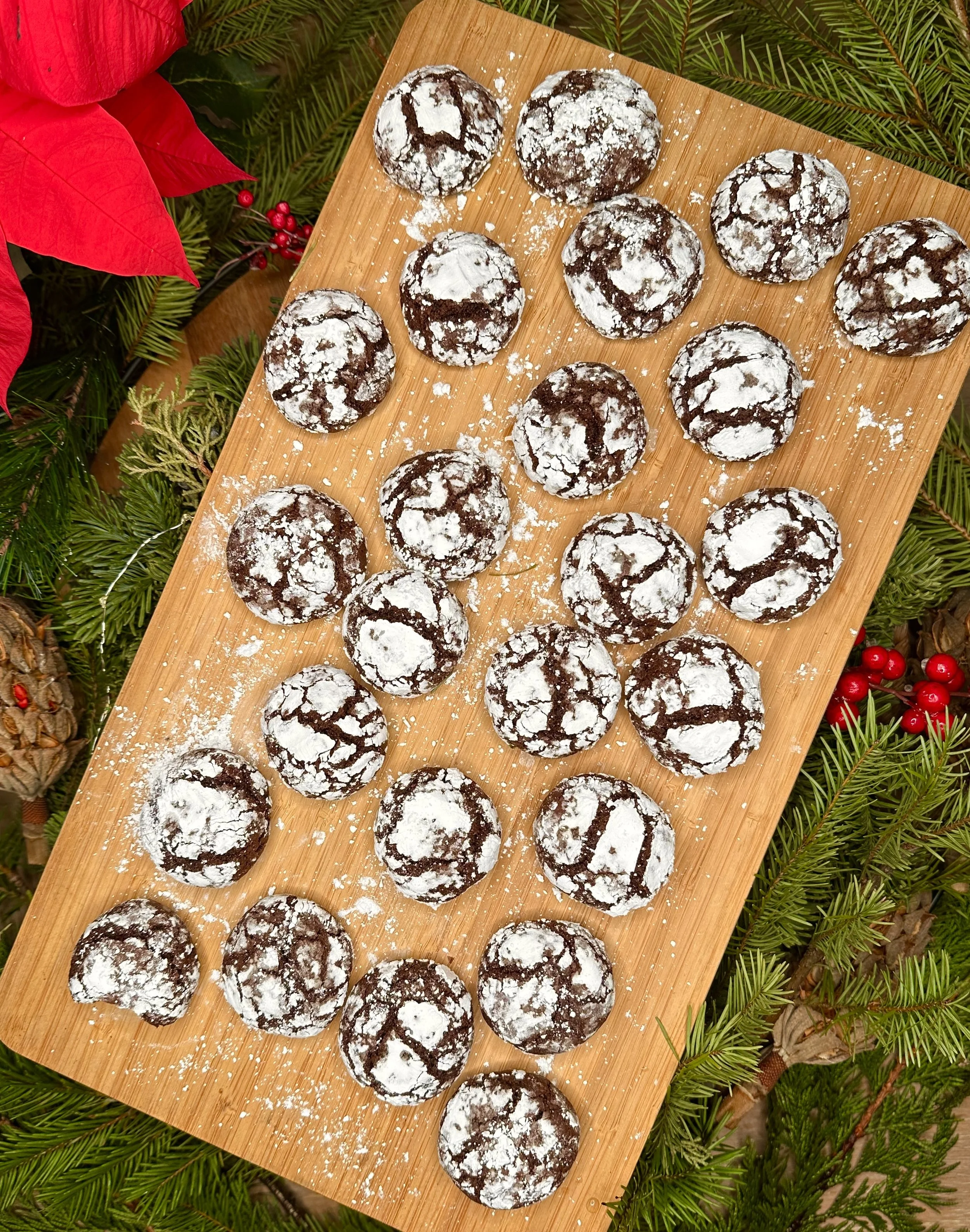 Chocolate Crinkle Cookies