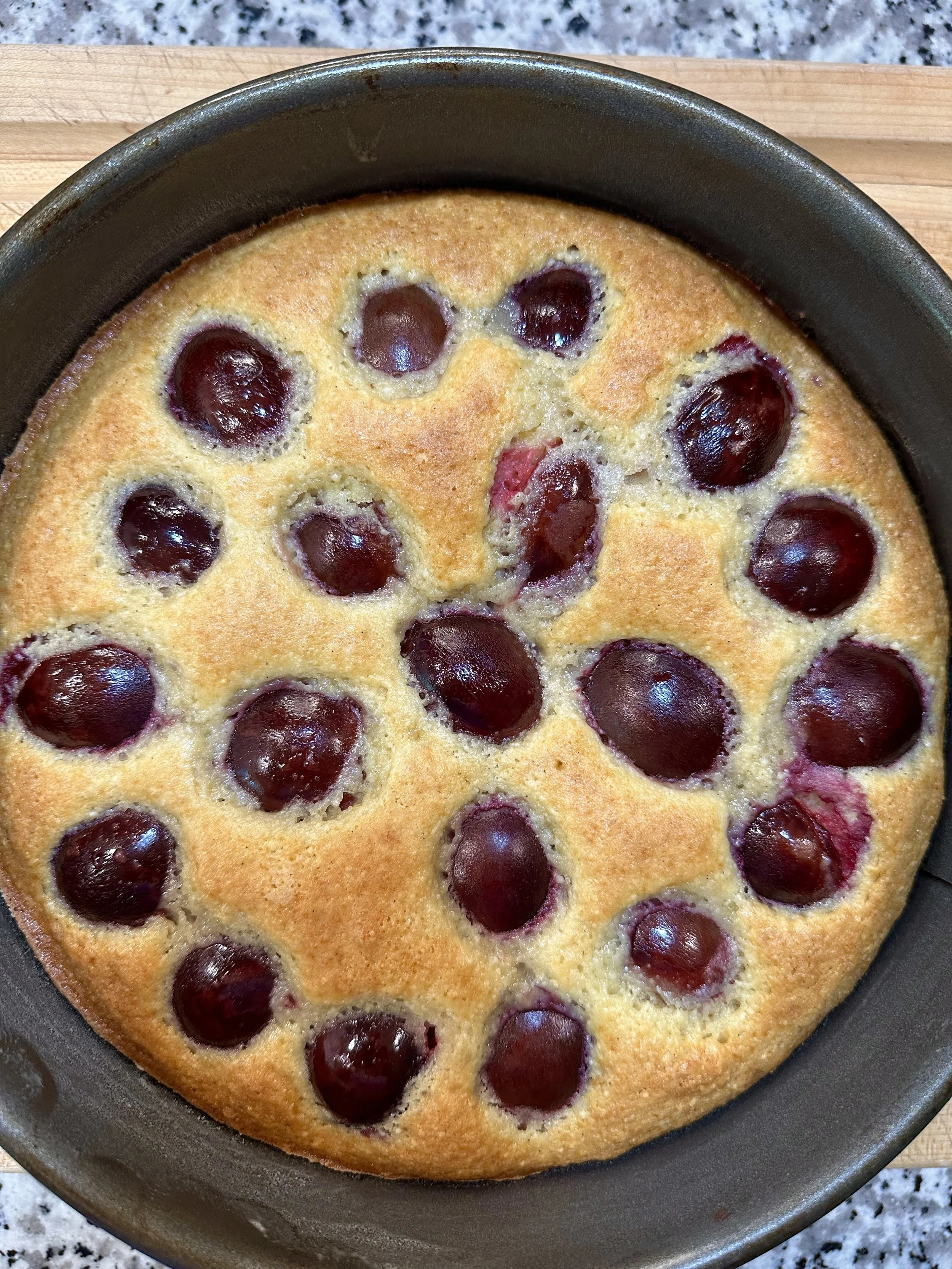 Olive Oil Cake with Italian Prune Plums