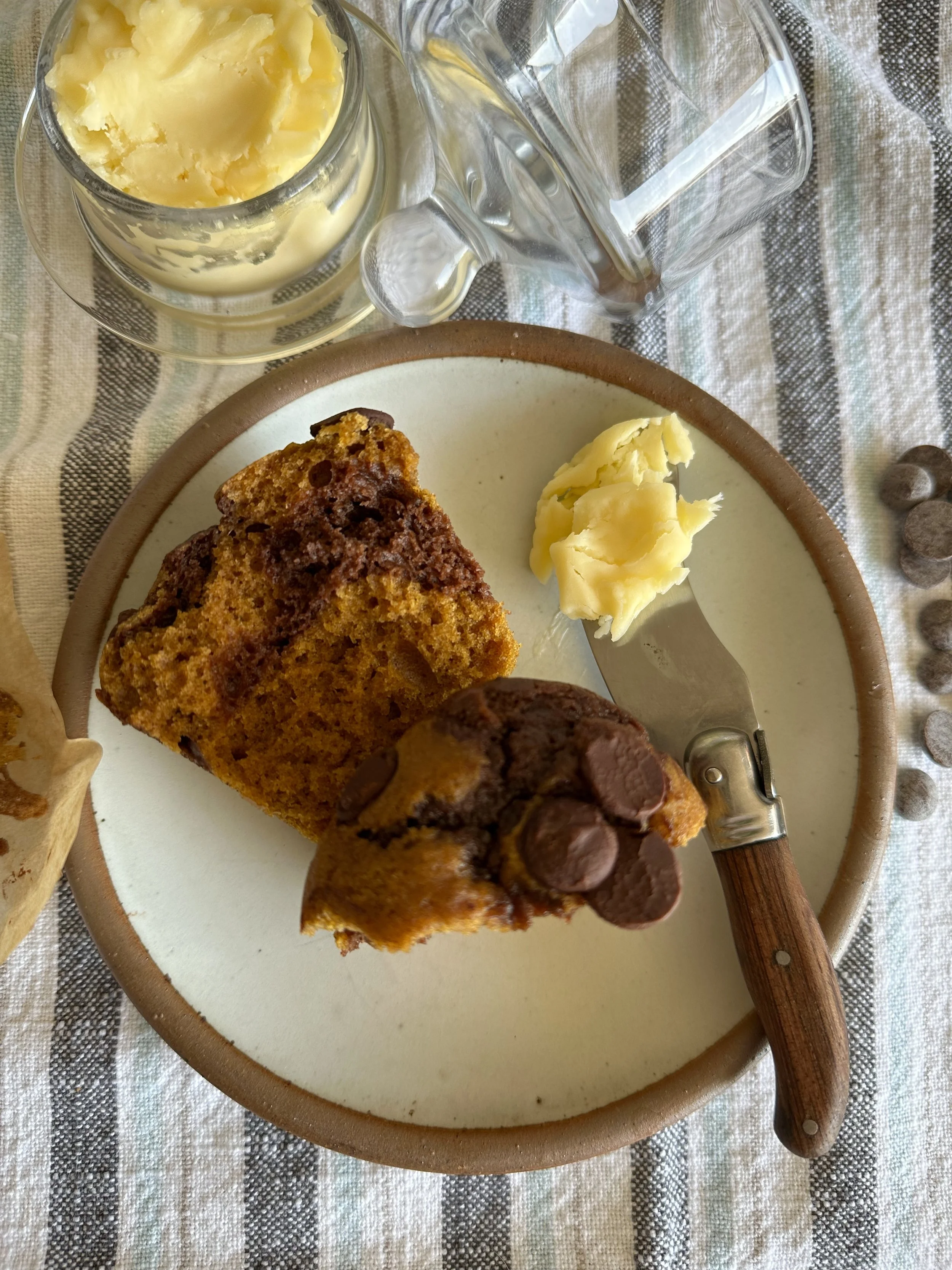 Double Chocolate Pumpkin Muffins