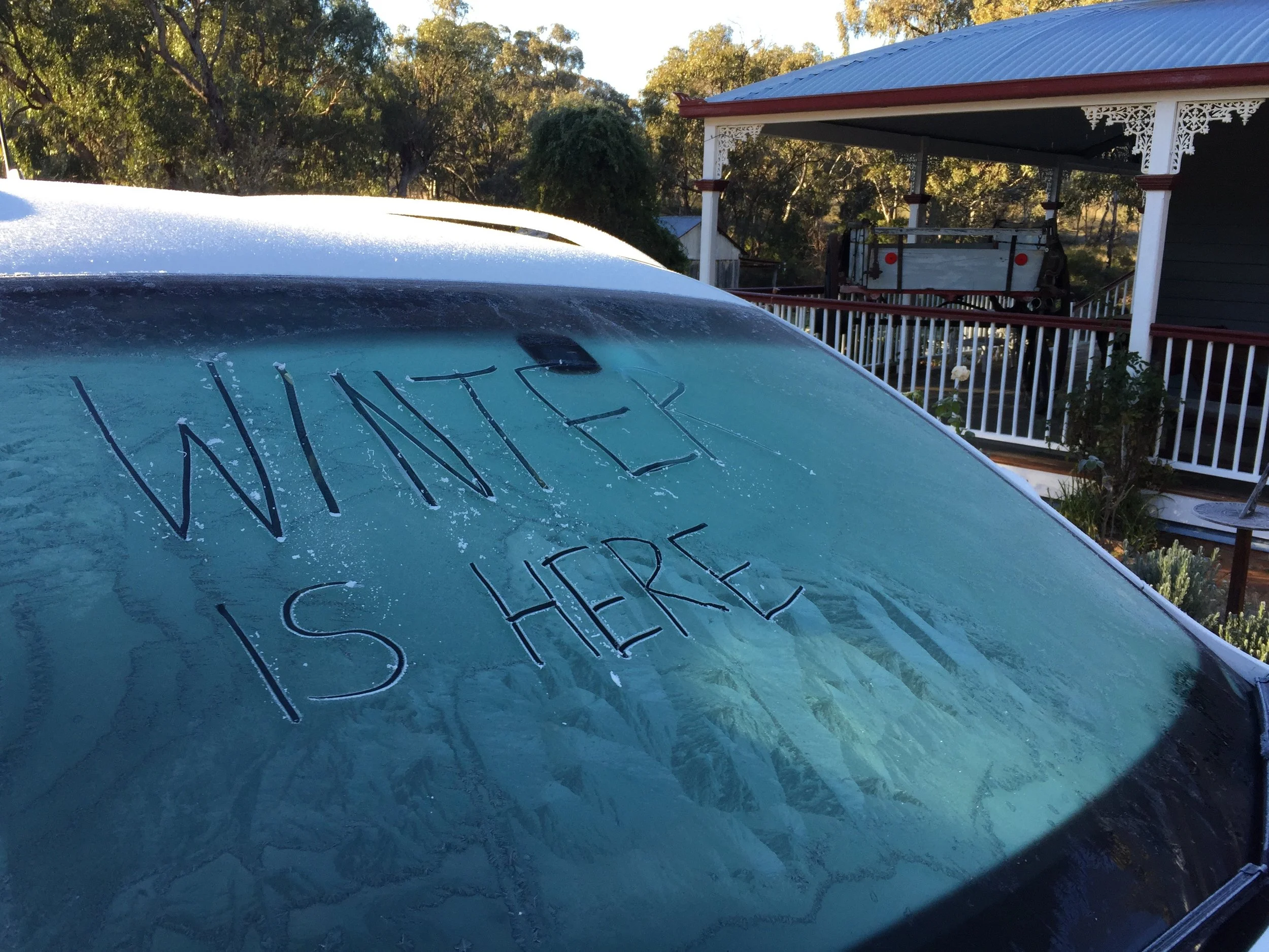 Frost on the Windscreen