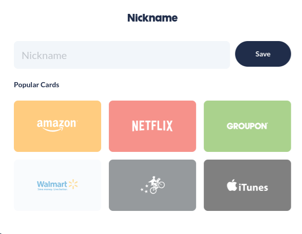Pick A Design &amp; Nickname Your Card