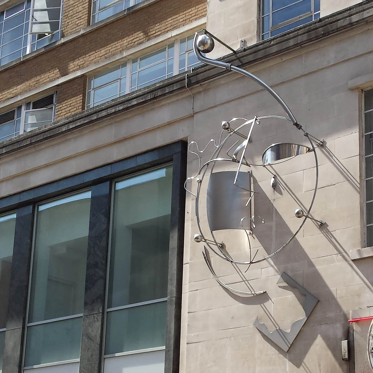 Moonlight Ramble , 1992 Stainless Steel, Oxenden Street, London, commissioned by Land Securities Plc.