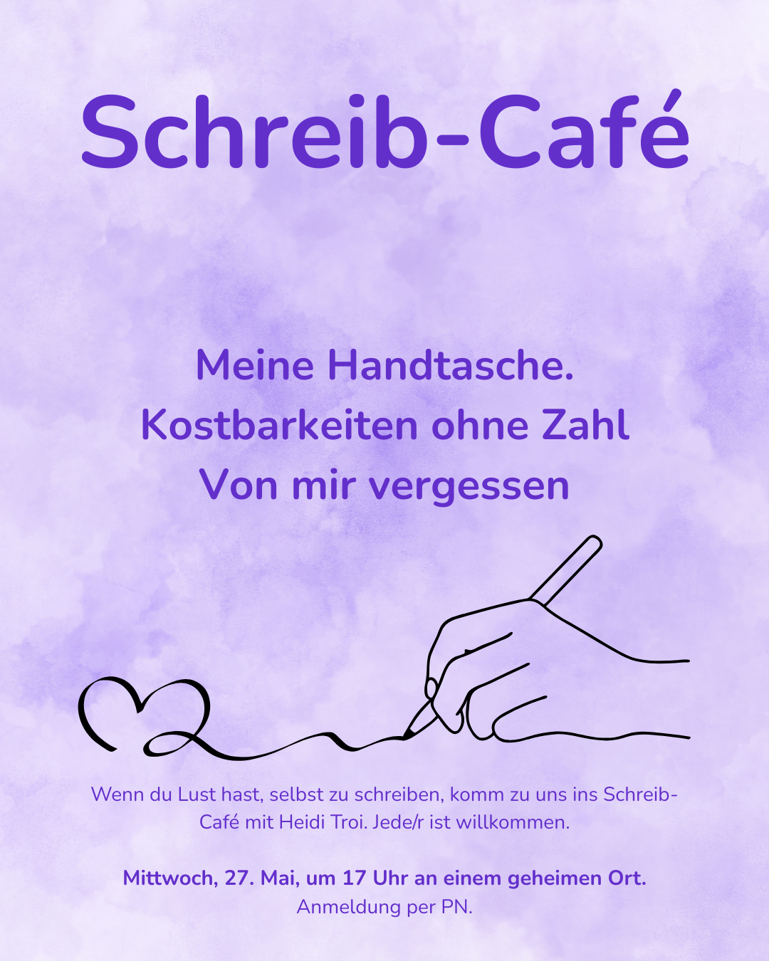 Schreibcafé – Handtaschengeheimnisse