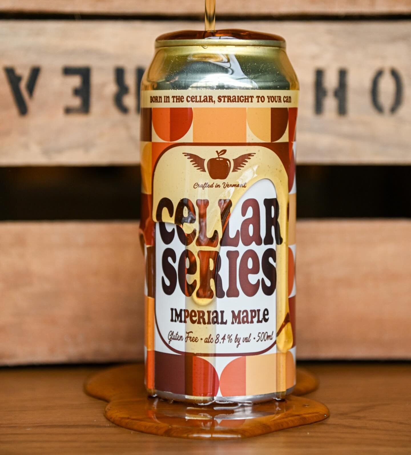 You guessed it! The latest installment of our Cellar Series has arrived, in honor of Vermont&rsquo;s 5th season - Maple Season. Imperial Maple is an 8.4% blend of fresh pressed apples and maple syrup straight from our friends down the road at @nebras