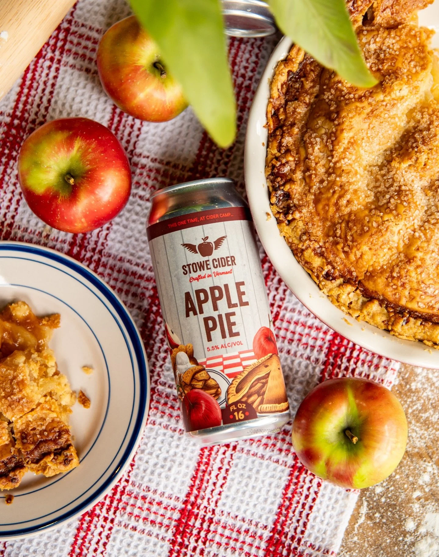 All the flavor of a classic pie, no baking required. 🥧

Meet.... APPLE PIE! Our newest limited-release hard cider, inspired by the comfort of a classic, warm Apple Pie. At 5.5%, this semi-sweet cider is infused with all the classic apple pie spices,