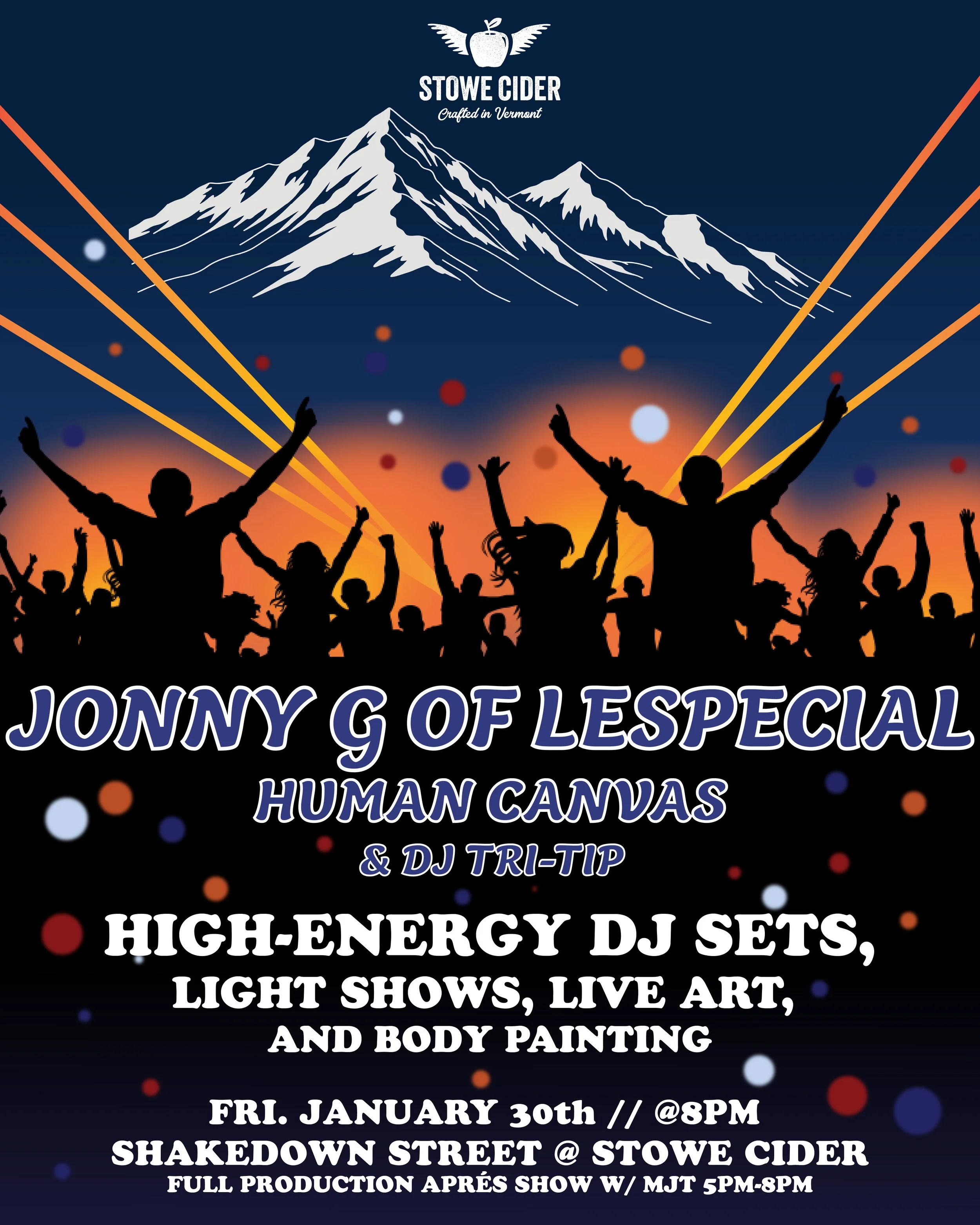 DJ Dance Night w/ Jonny G of Lespecial, Human Canvas &amp; DJ Tri-Tip!