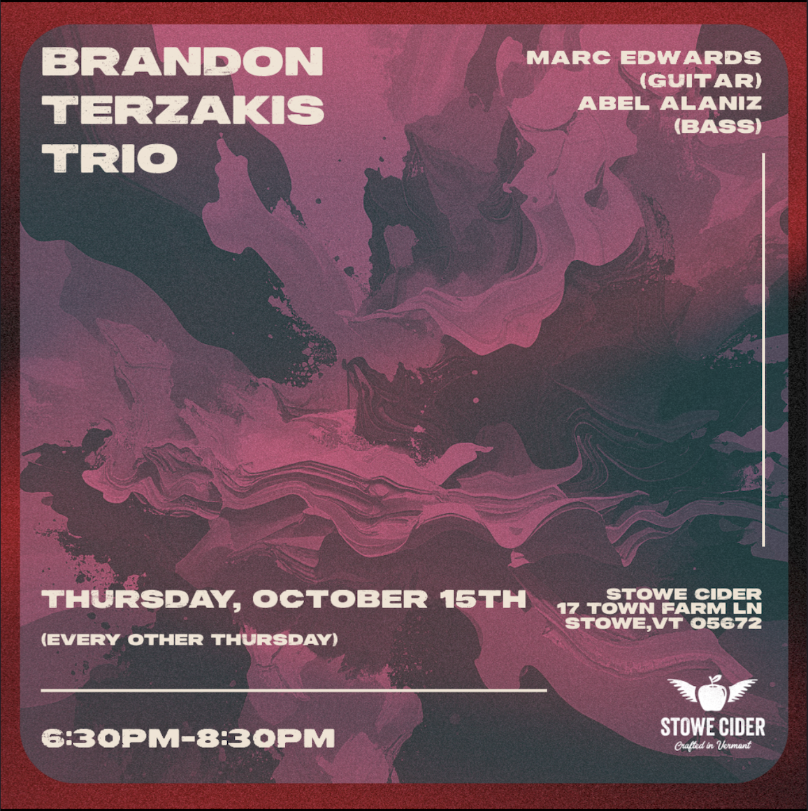 Jazz Thursdays w/ Brandon Terzakis Trio