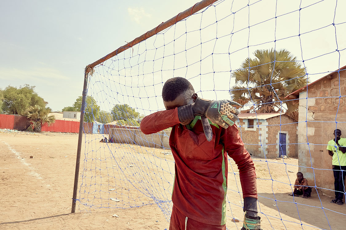 Goalkeeper Santino John