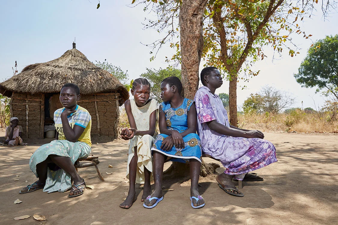Left to right: Joanna, Mary and Ruth Julius, Samia