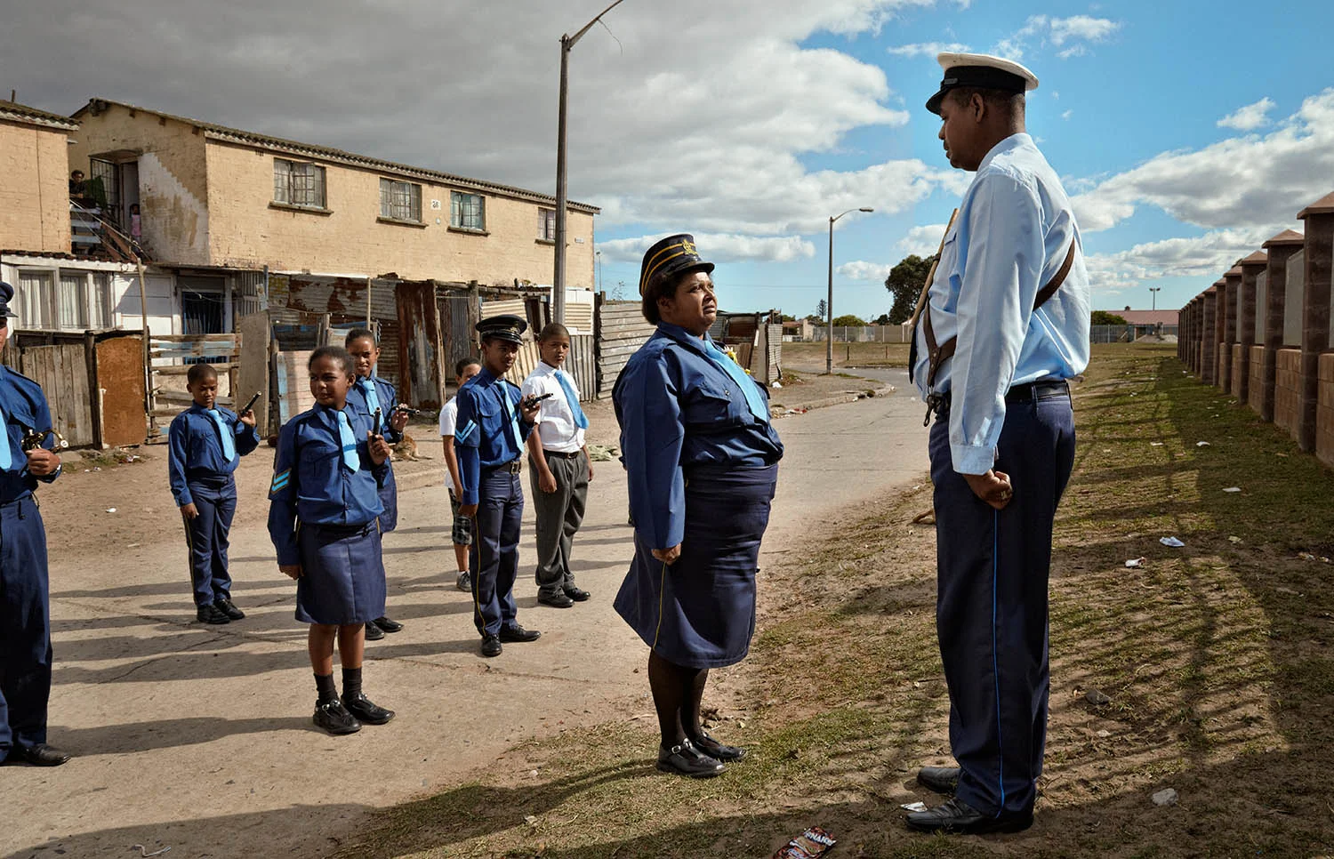 Ruth stands at attention