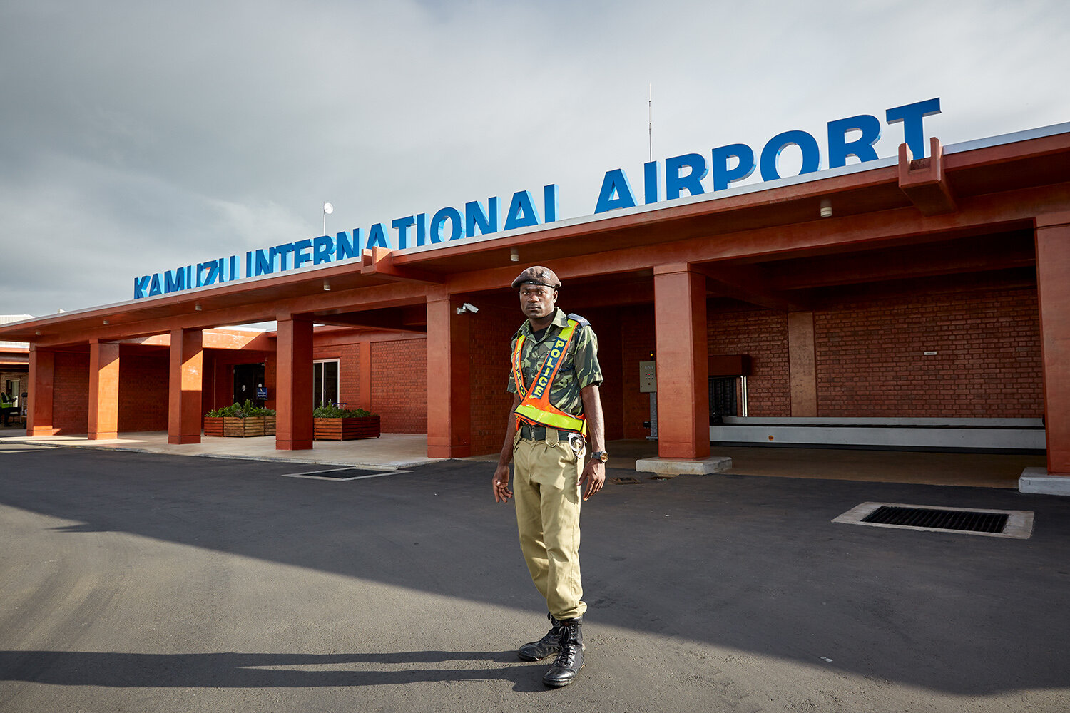  Wildlife Detection Dog Unit handler Hardwell, Kamuzu International Airport (KIA), Lilongwe, Malawi, 2020. 